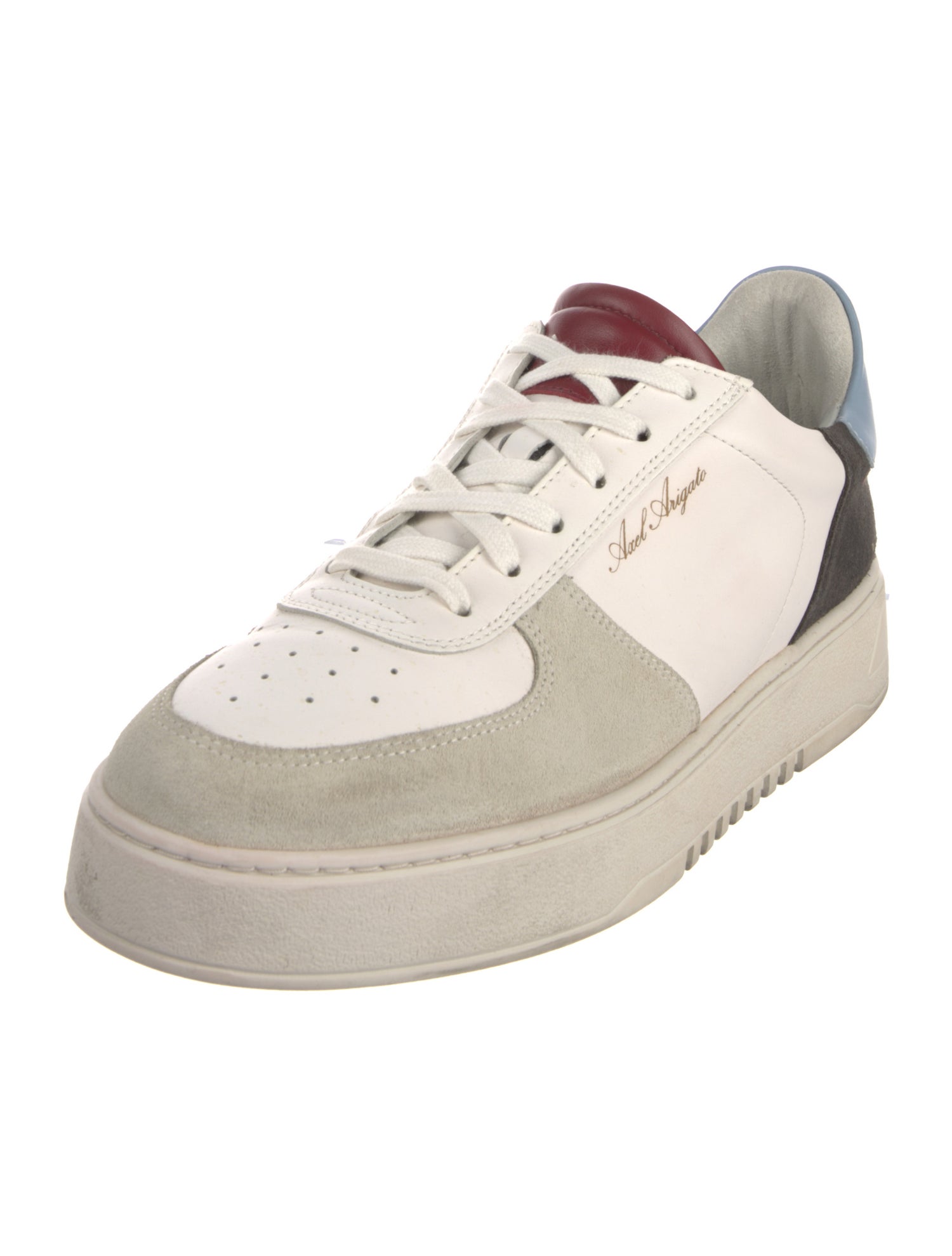 Axel Arigato Leather Colorblock Pattern Sneakers