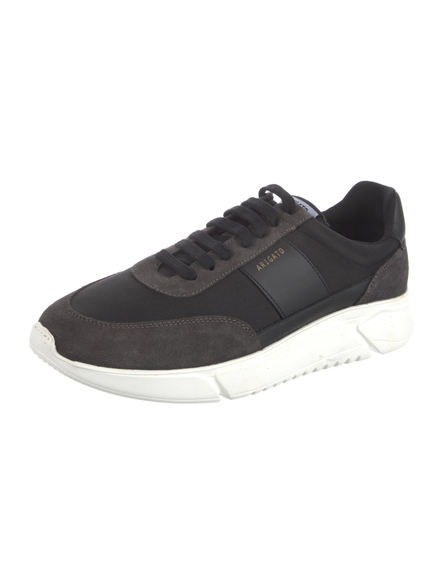 Axel Arigato Canvas Raw-Edge Trim Athletic Sneakers