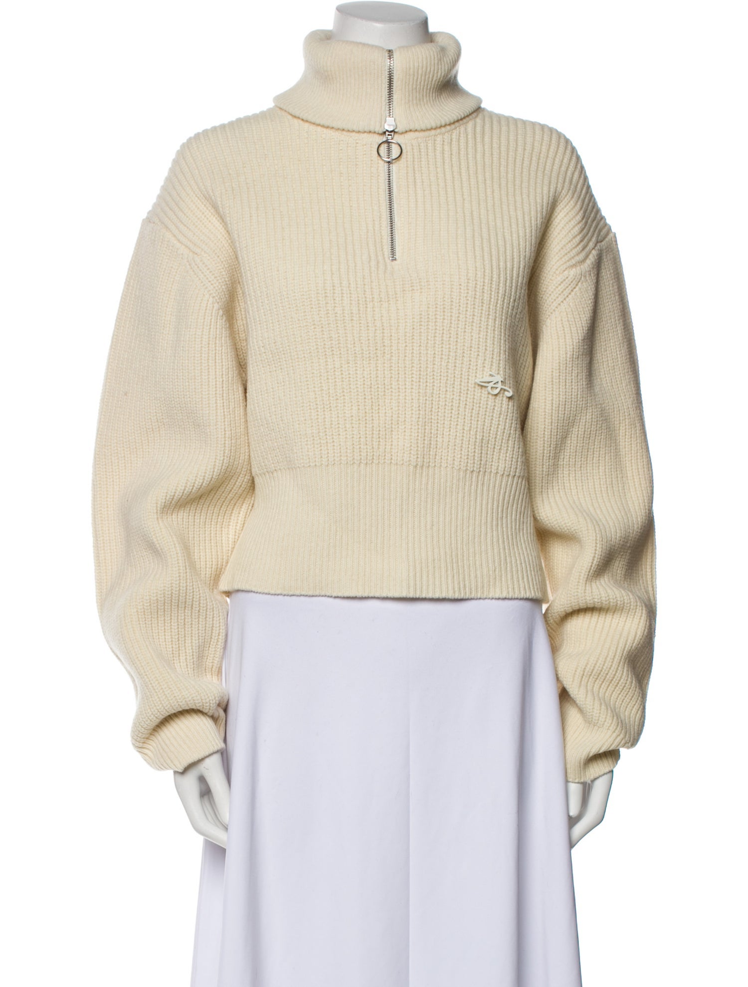 Axel Arigato Lambswool Mock Neck Sweater