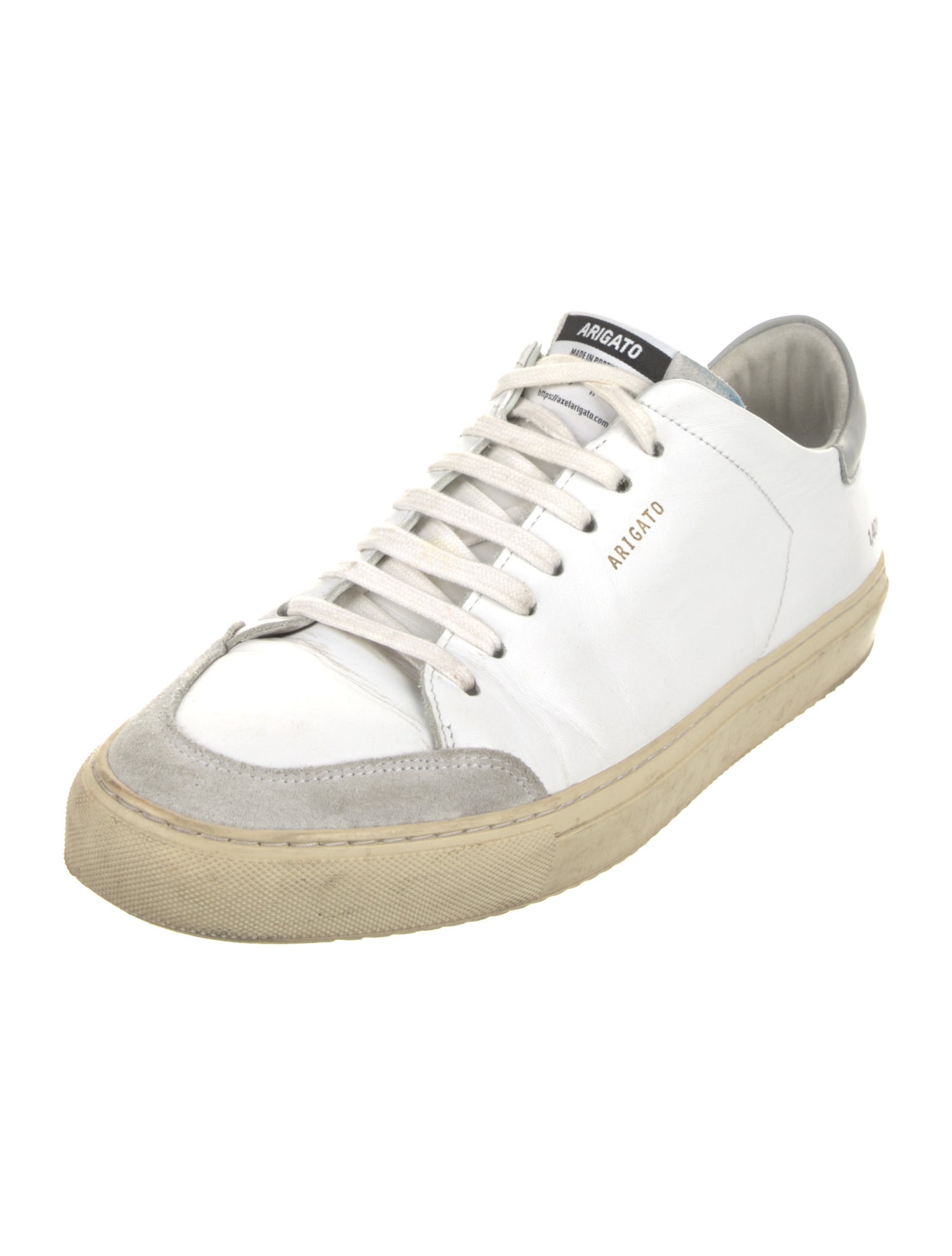 Axel Arigato Leather Colorblock Pattern Sneakers