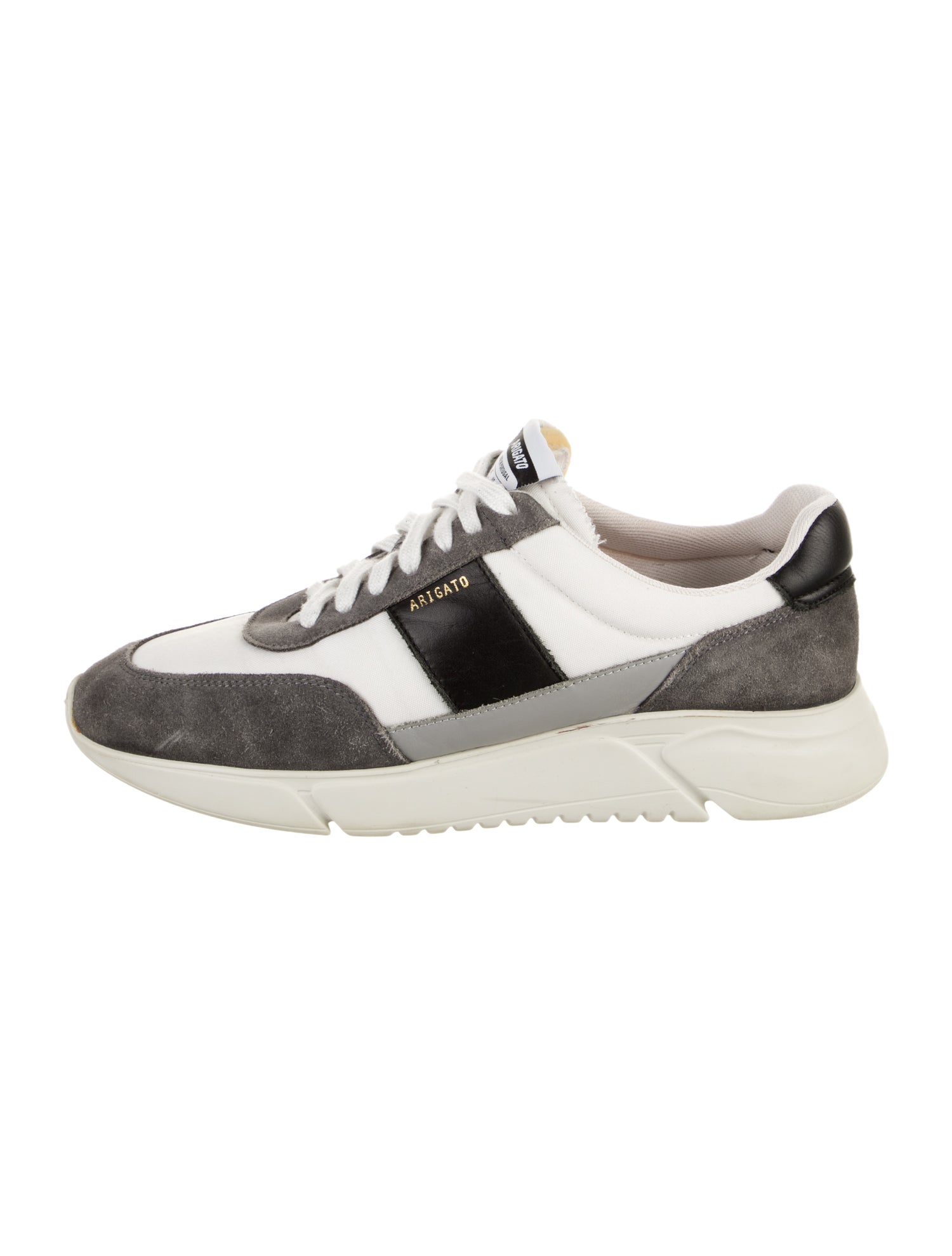 Axel Arigato Suede Colorblock Pattern Sneakers