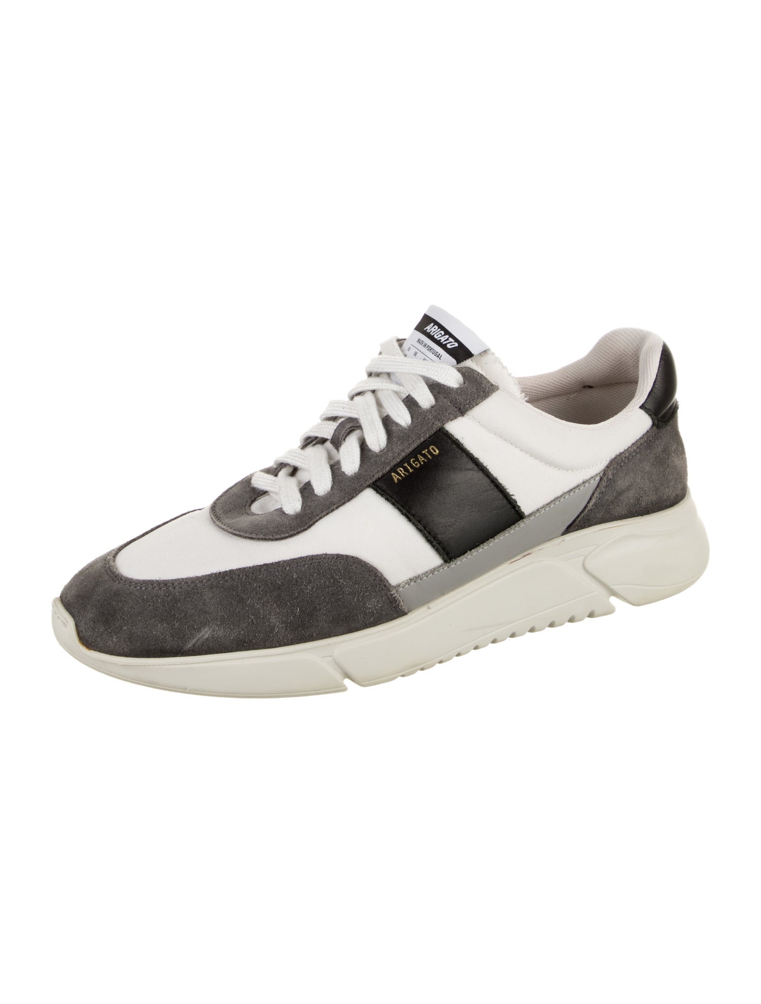 Axel Arigato Suede Colorblock Pattern Sneakers