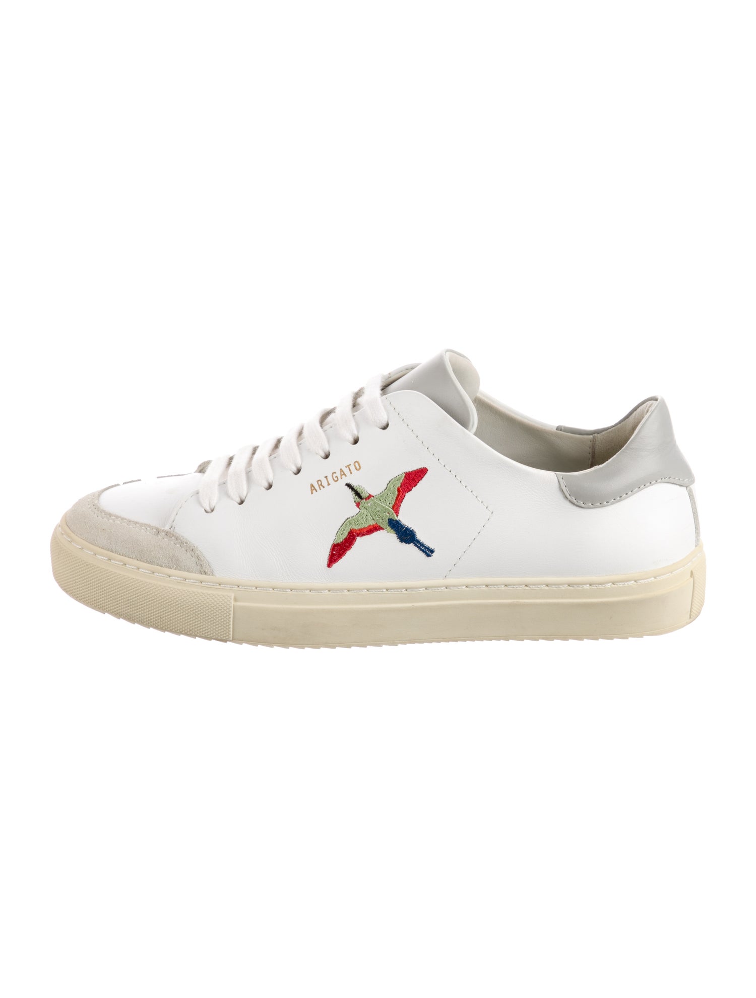 Axel Arigato Leather Embroidered Accent Sneakers