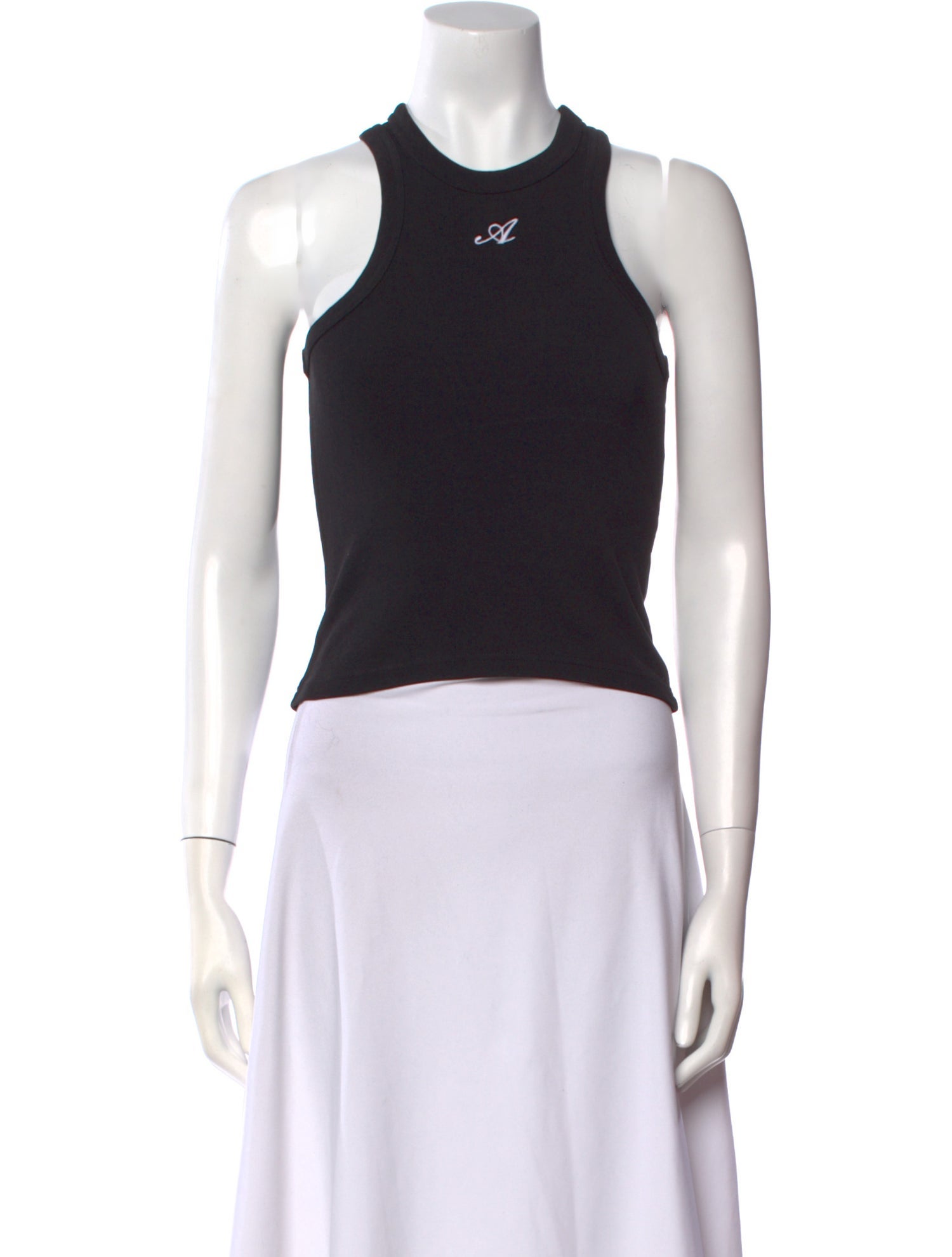 Axel Arigato Crew Neck Sleeveless Crop Top