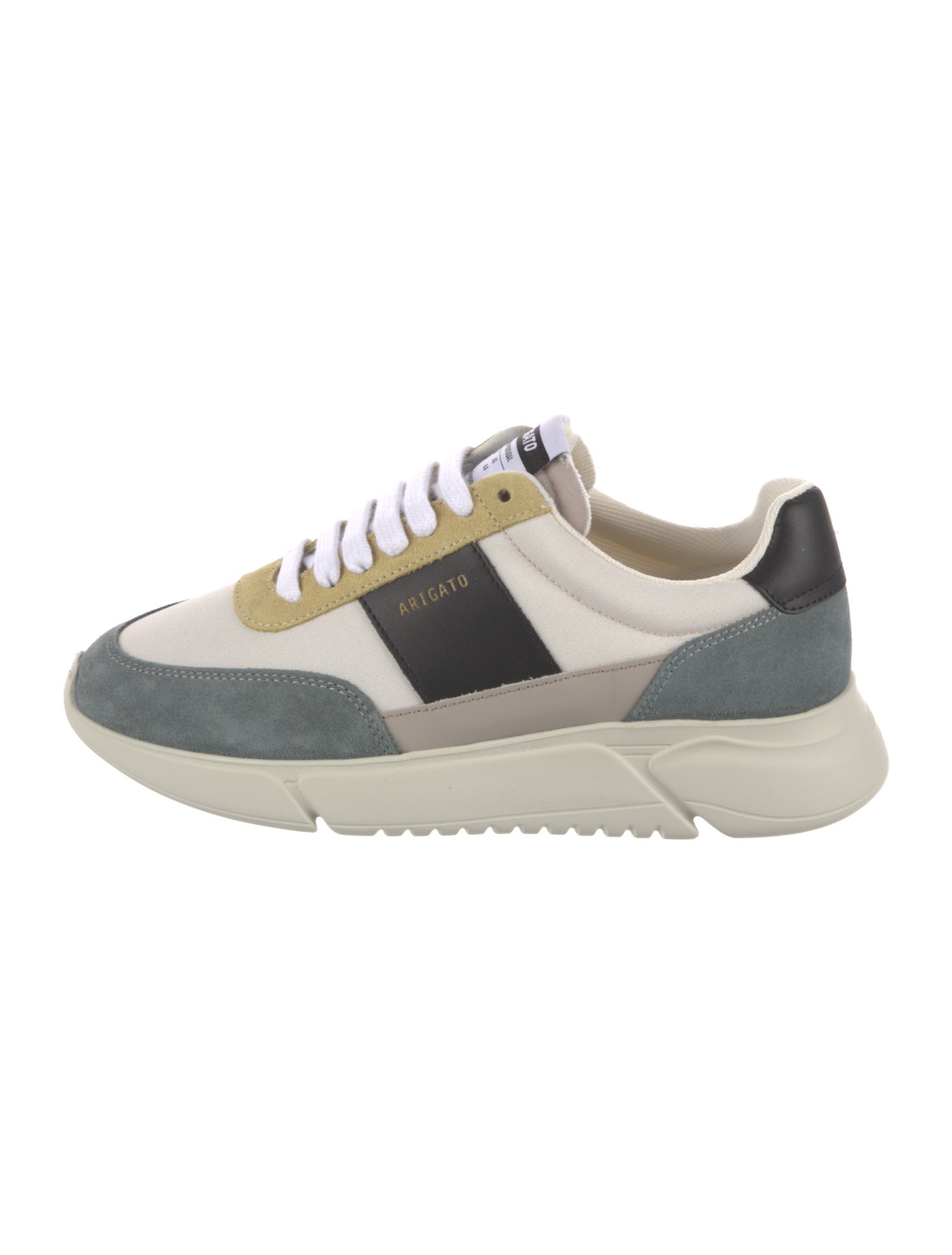 Axel Arigato Leather Colorblock Pattern Sneakers