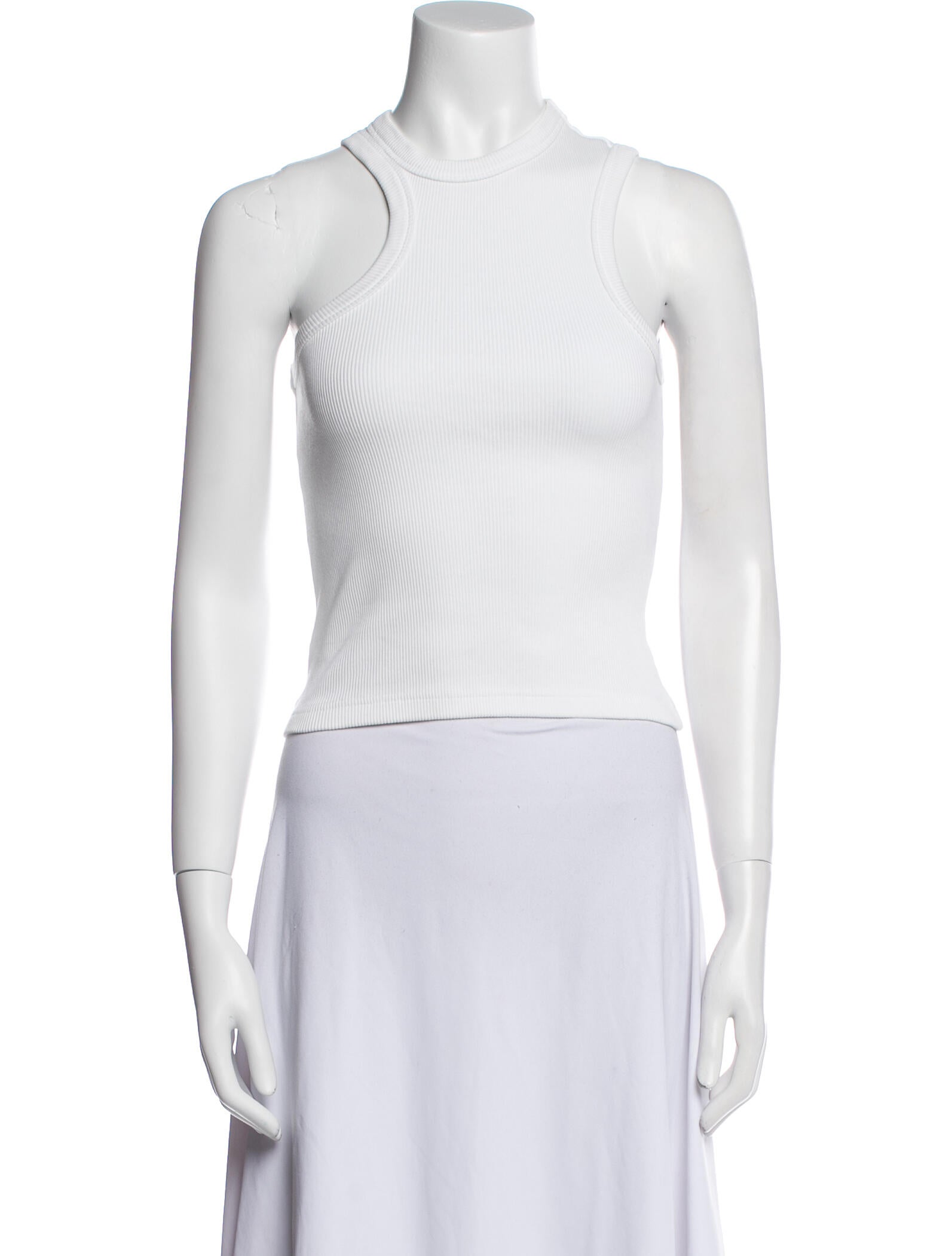 Axel Arigato Crew Neck Sleeveless Crop Top