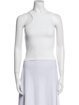 Axel Arigato Crew Neck Sleeveless Crop Top