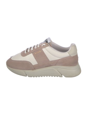 Axel Arigato Suede Colorblock Pattern Athletic Sneakers