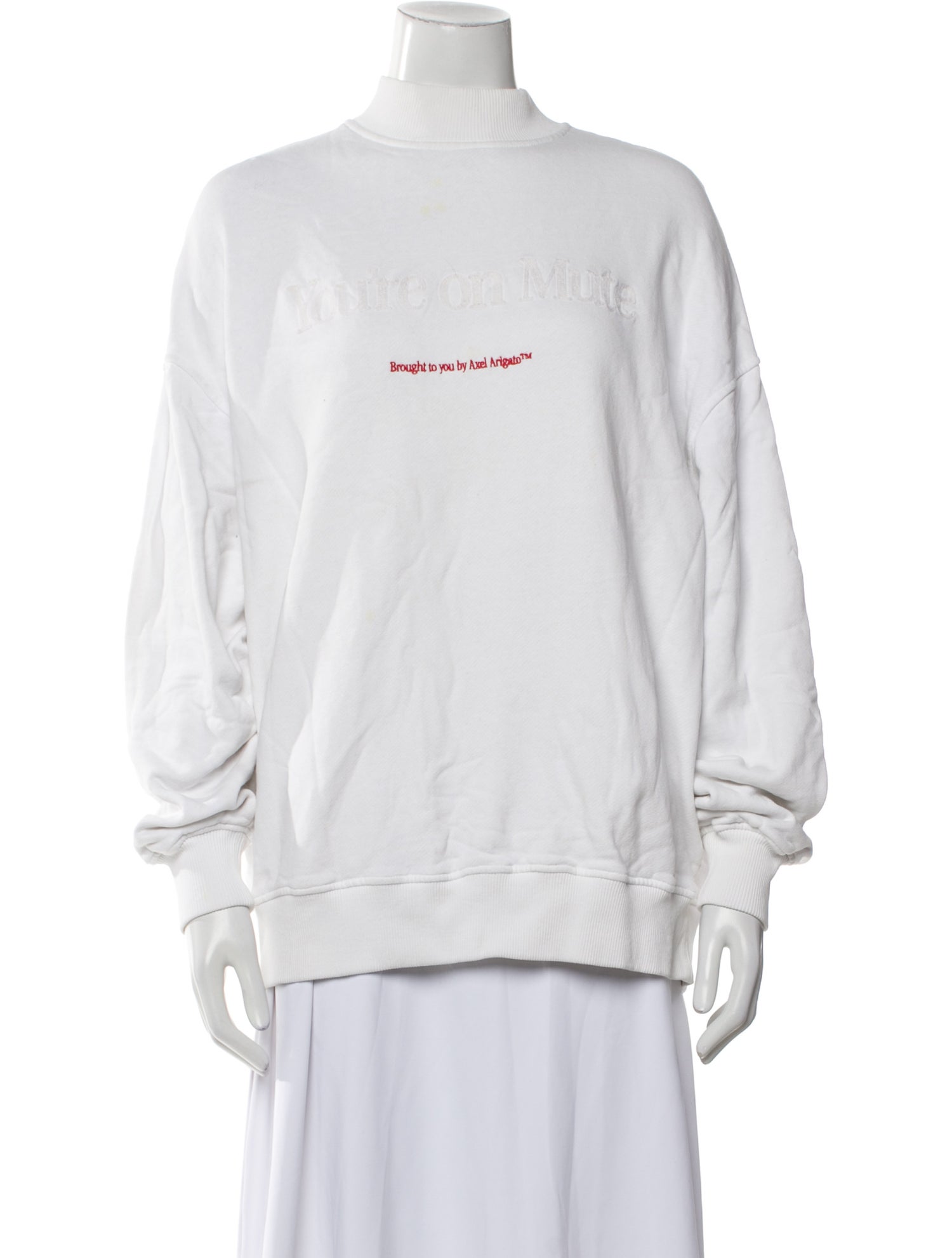 Axel Arigato Mock Neck Long Sleeve Sweatshirt