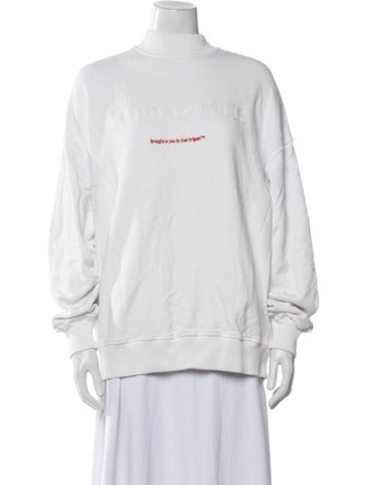 Axel Arigato Mock Neck Long Sleeve Sweatshirt