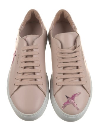 Axel Arigato Leather Embroidered Accent Sneakers