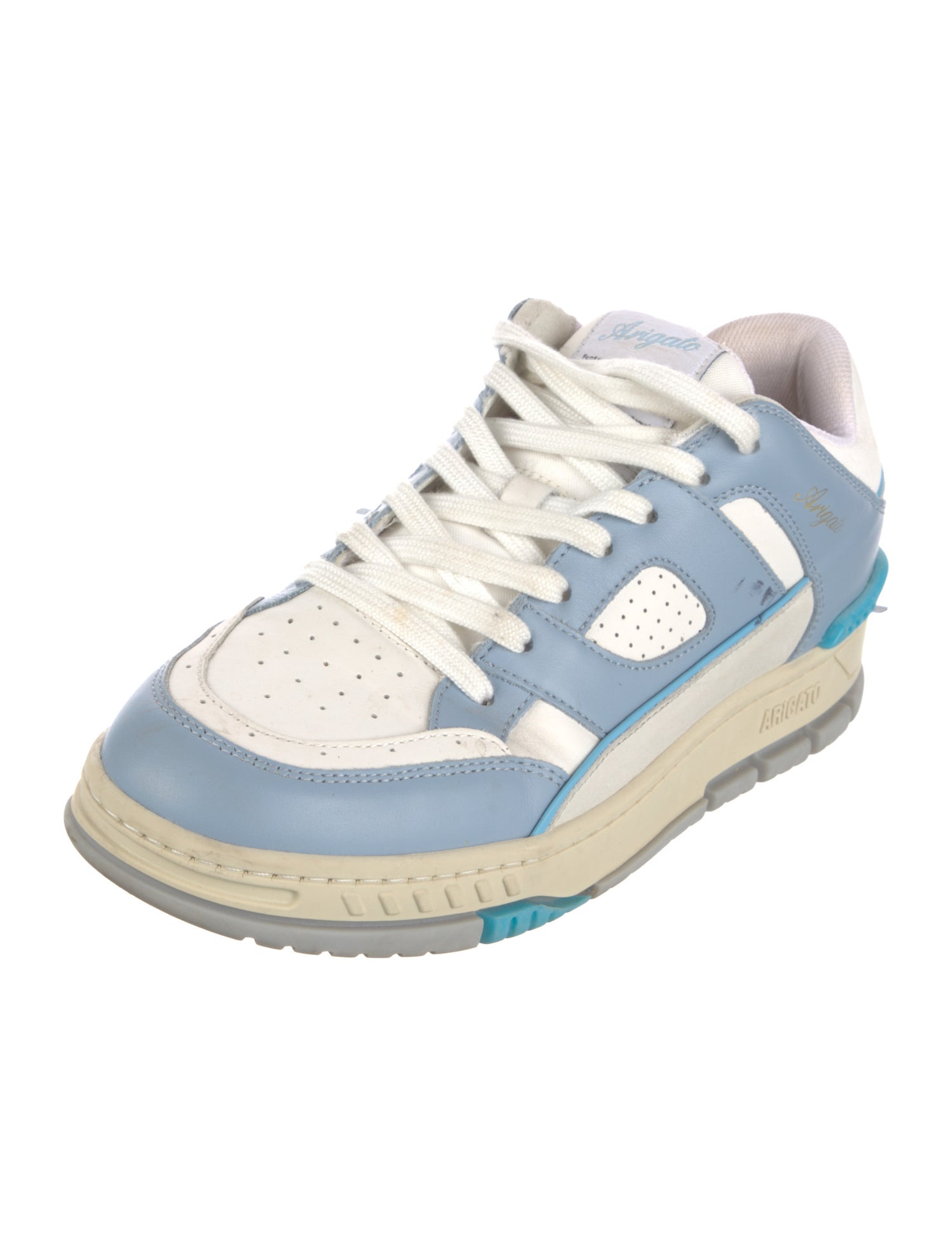 Axel Arigato Leather Colorblock Pattern Sneakers