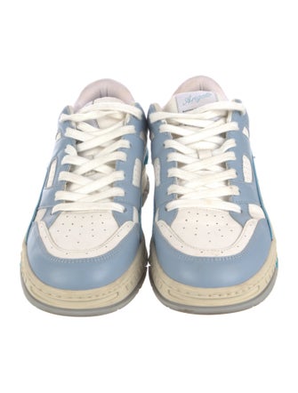 Axel Arigato Leather Colorblock Pattern Sneakers