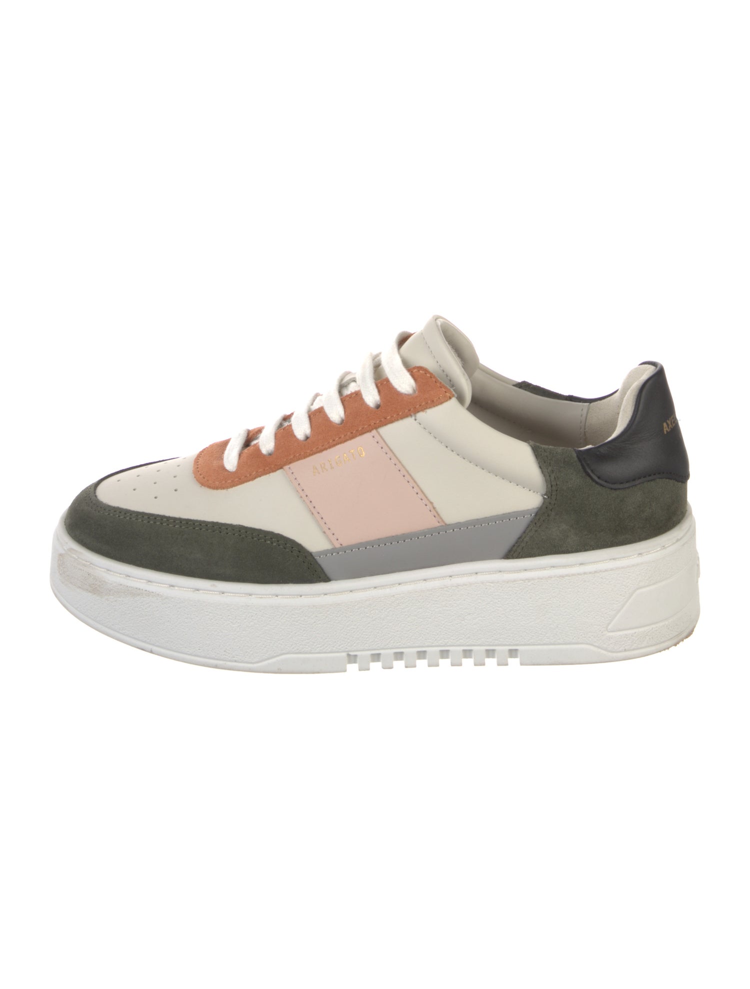 Axel Arigato Suede Colorblock Pattern Sneakers