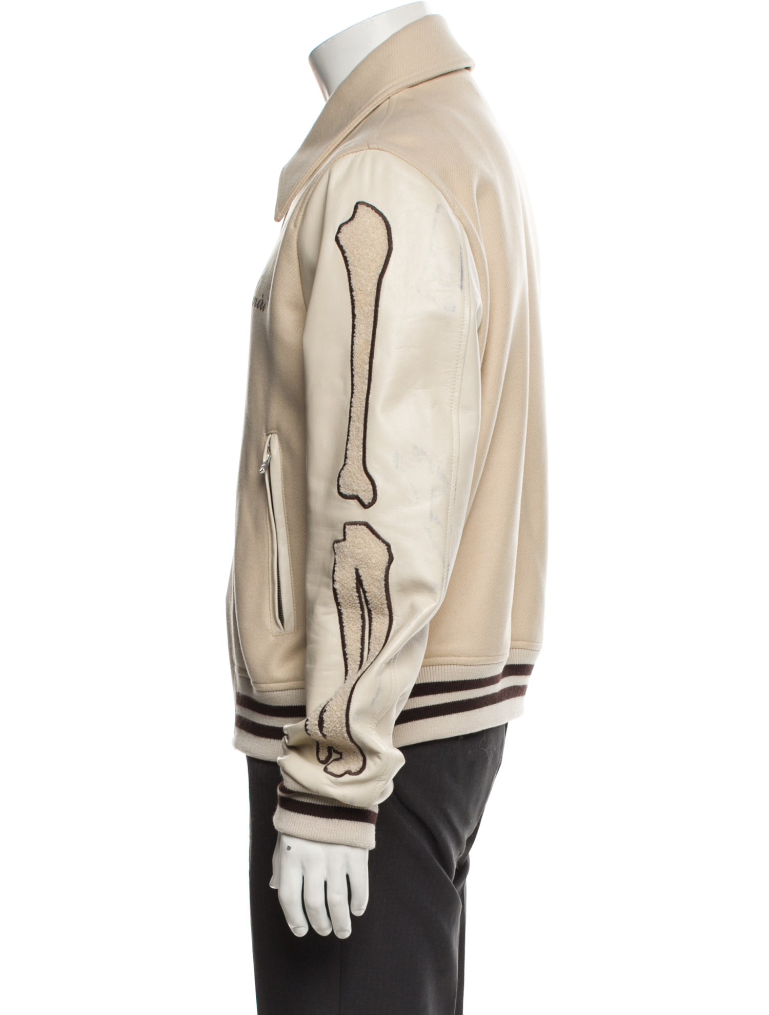 Amiri Wool Patterned Varsity Jacket