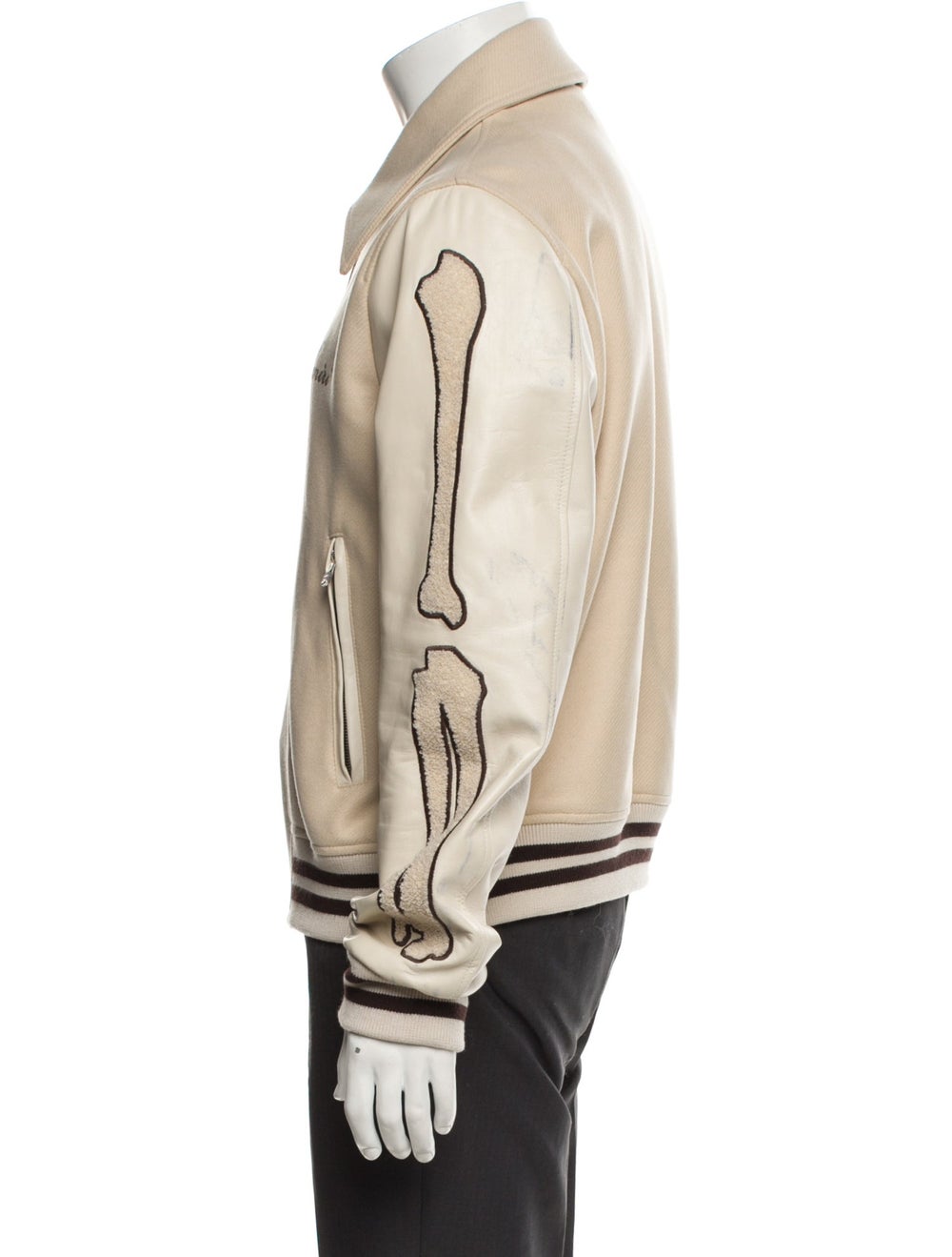 Amiri Wool Patterned Varsity Jacket - image 2