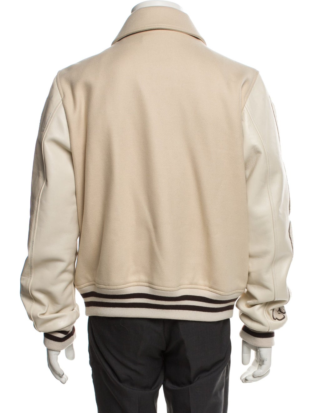 Amiri Wool Patterned Varsity Jacket - image 3