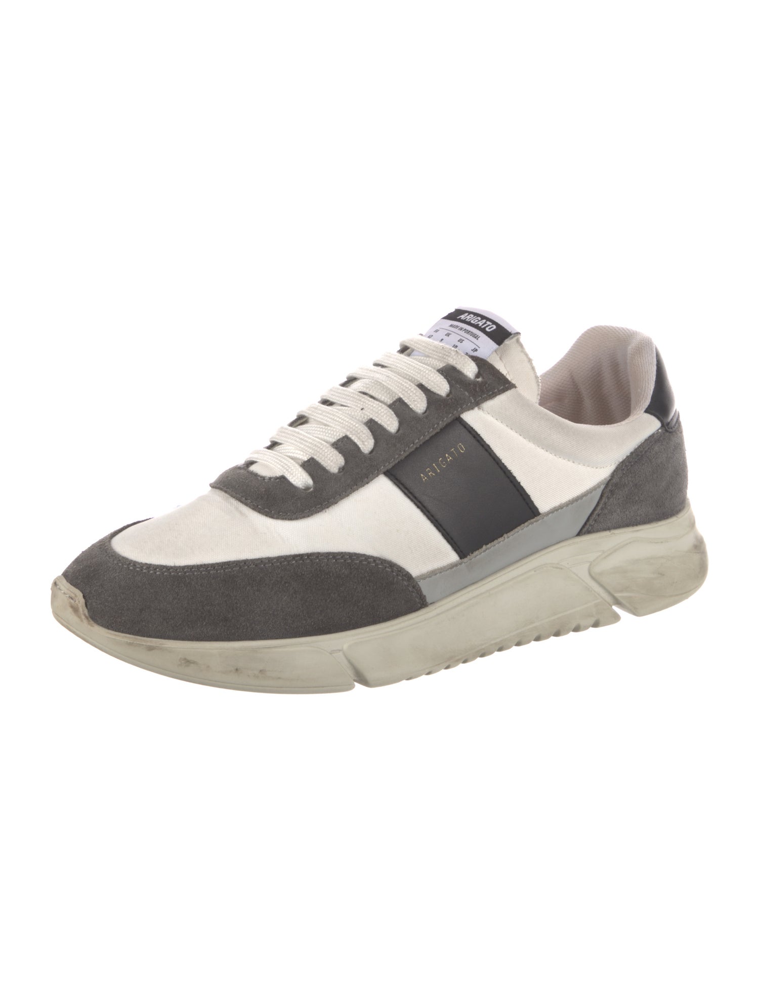 Axel Arigato Suede Colorblock Pattern Sneakers