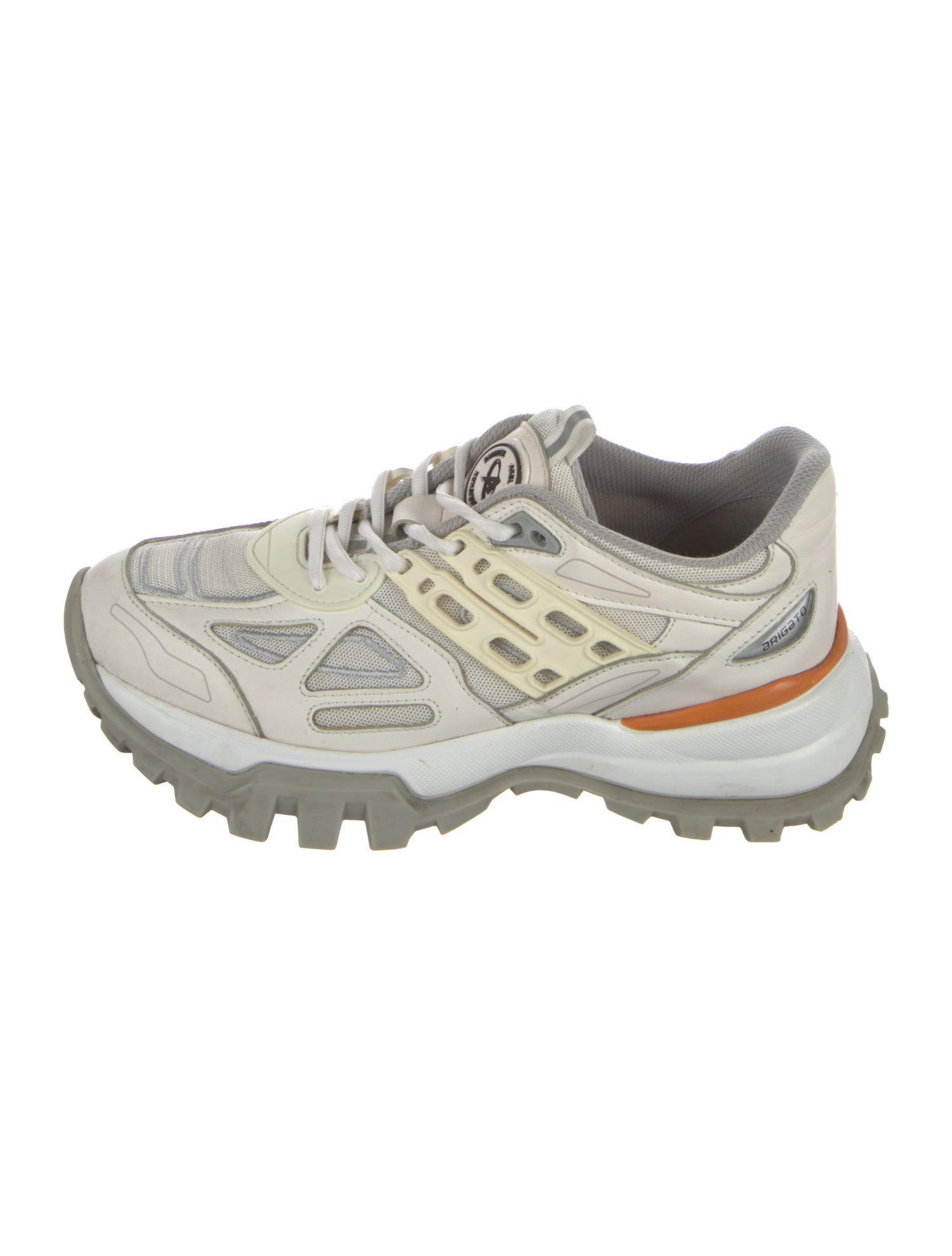 Axel Arigato Leather Colorblock Pattern Chunky Sneakers