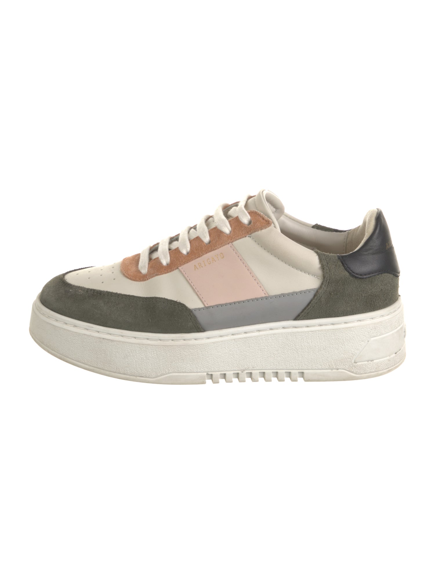 Axel Arigato Leather Colorblock Pattern Sneakers