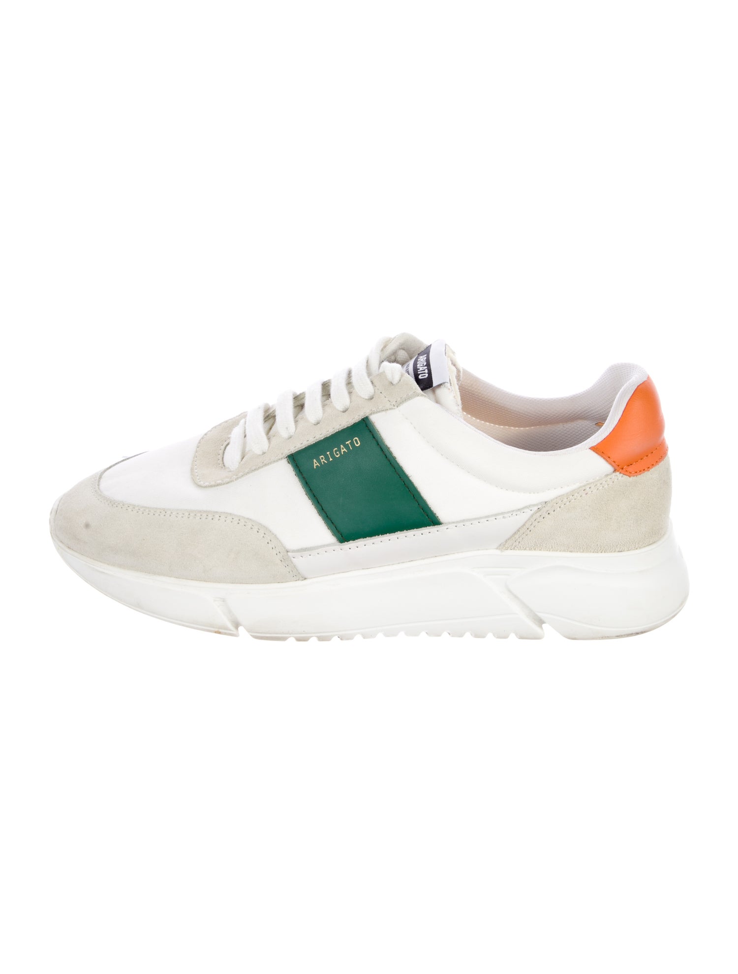 Axel Arigato Leather Colorblock Pattern Sneakers