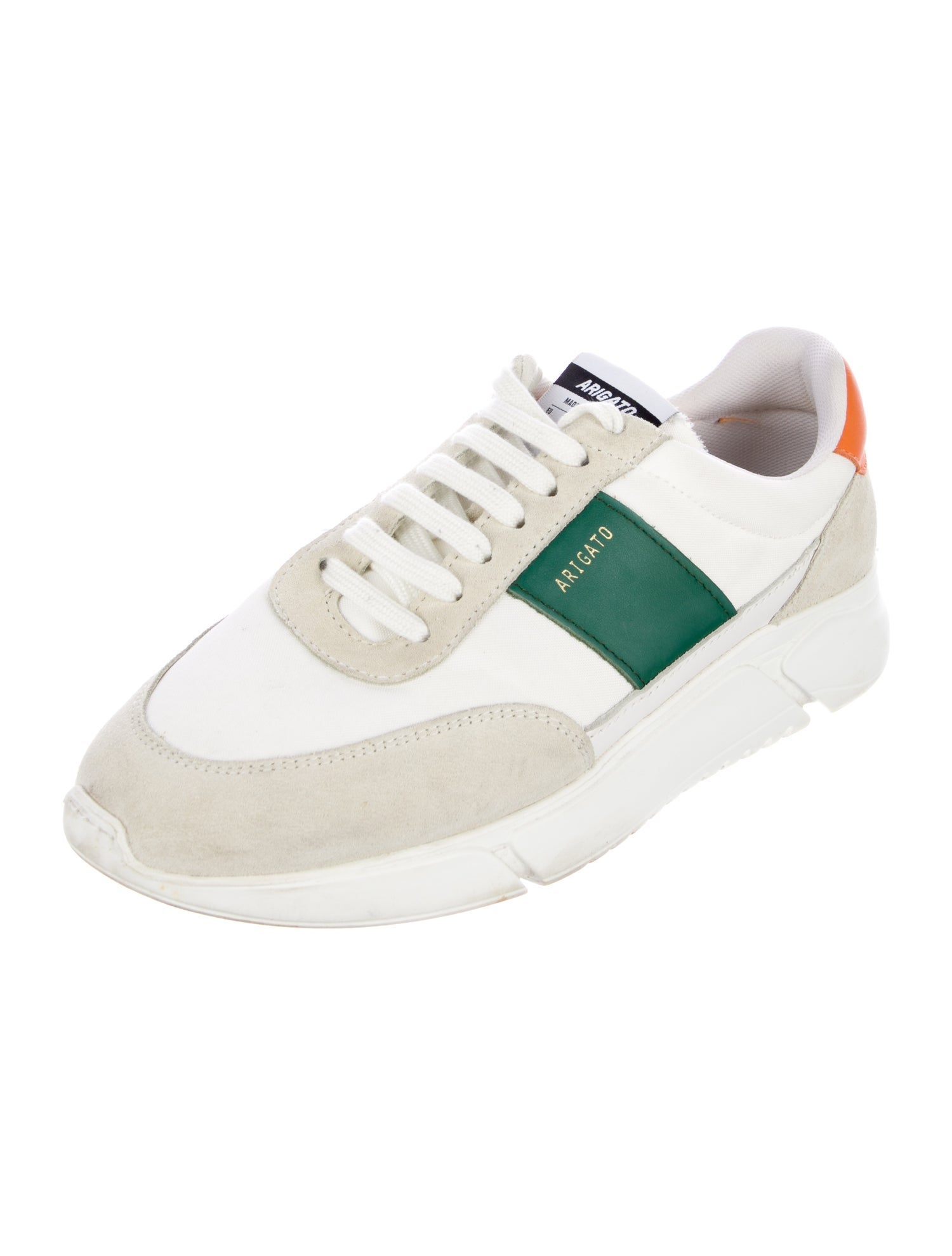 Axel Arigato Leather Colorblock Pattern Sneakers