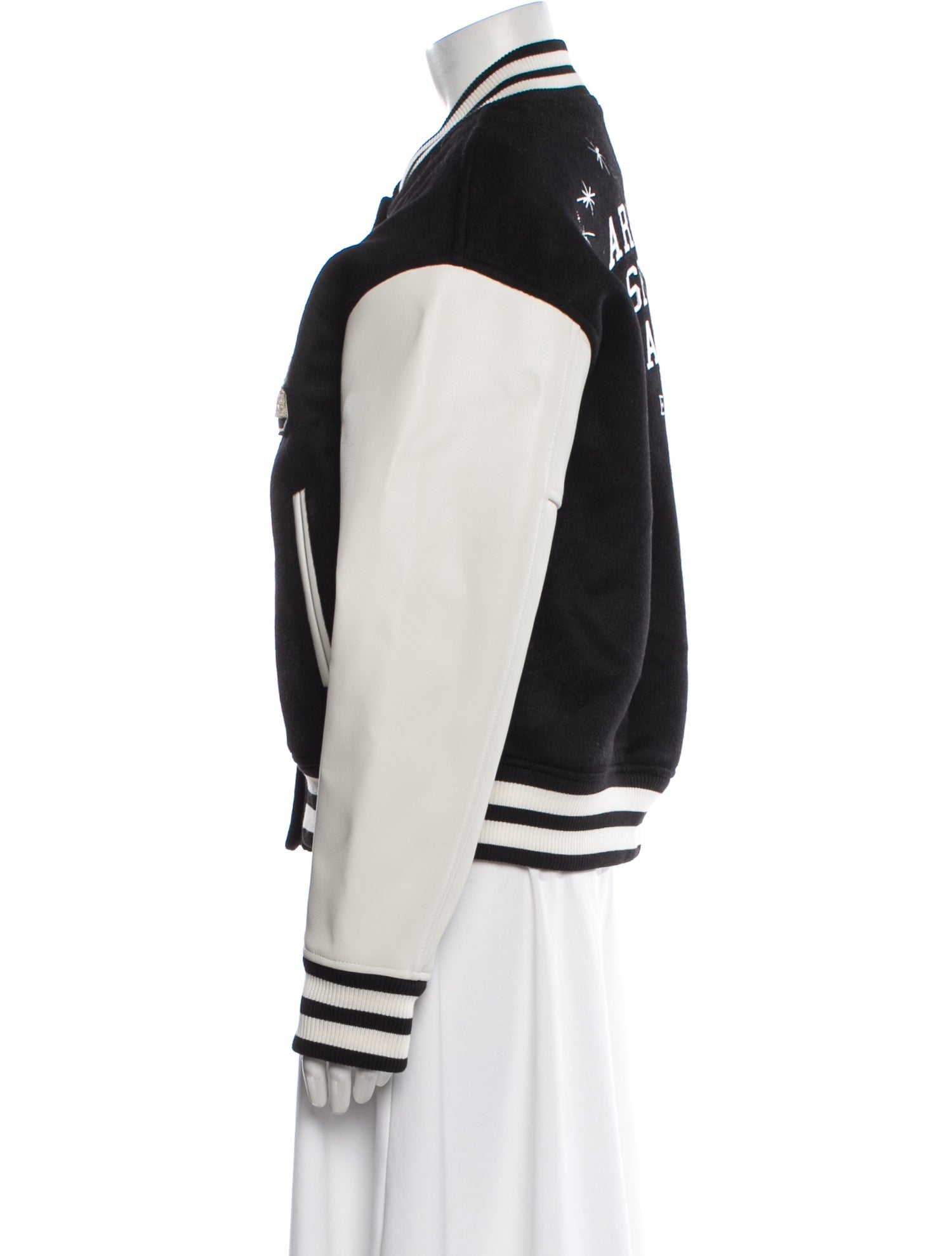 Axel Arigato Wool Graphic Print Bomber Jacket