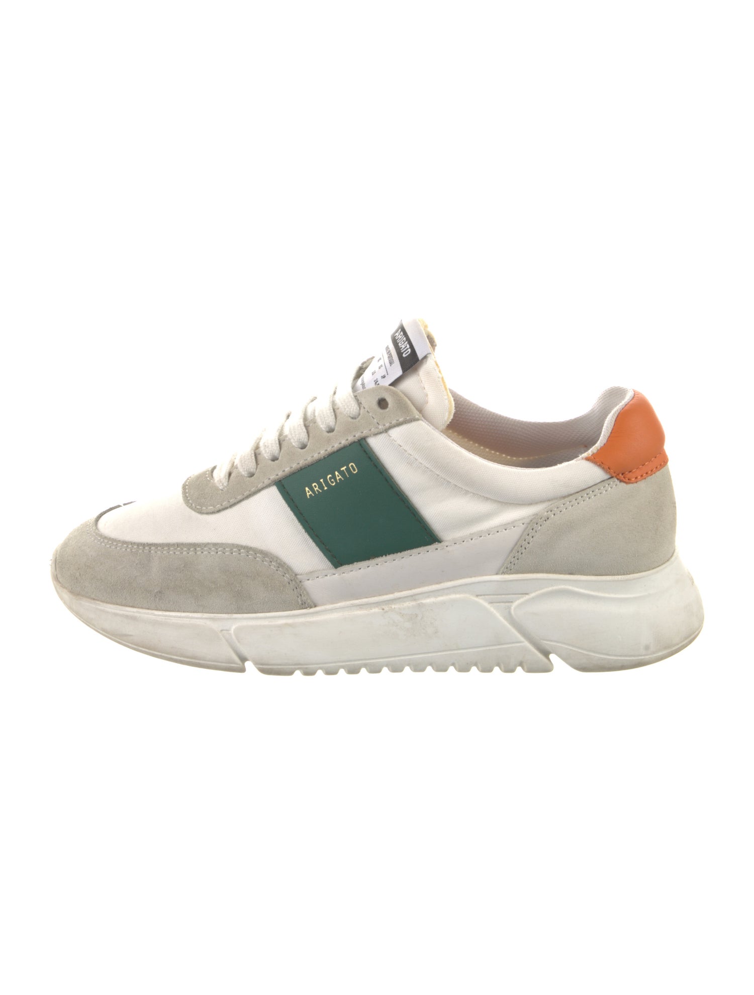 Axel Arigato Suede Colorblock Pattern Chunky Sneakers