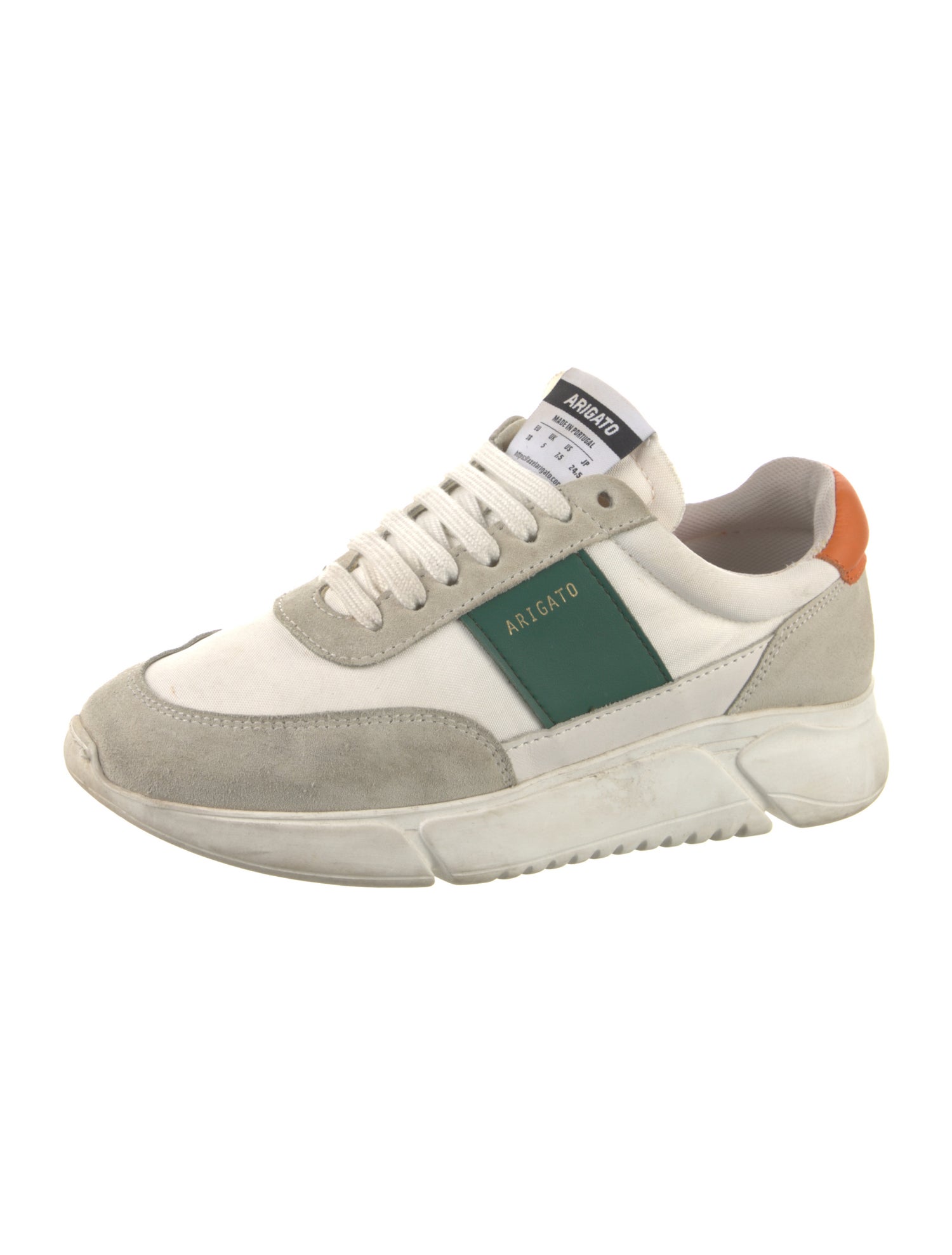 Axel Arigato Suede Colorblock Pattern Chunky Sneakers
