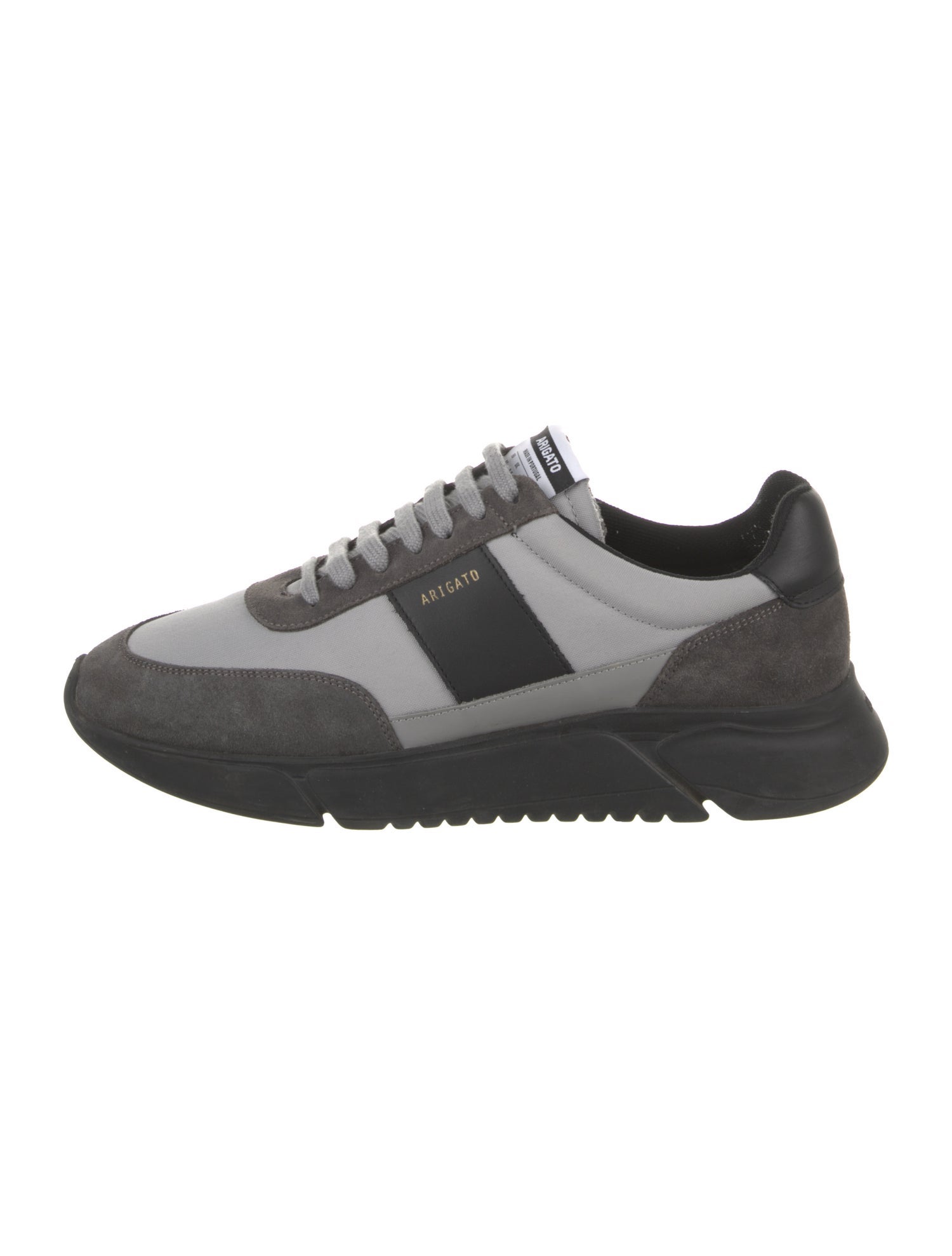 Axel Arigato Suede Colorblock Pattern Athletic Sneakers