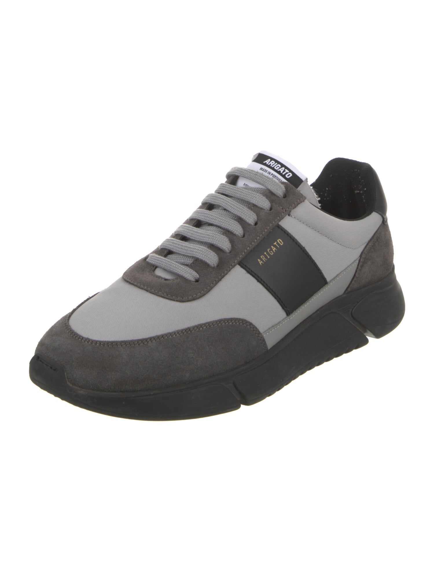 Axel Arigato Suede Colorblock Pattern Athletic Sneakers