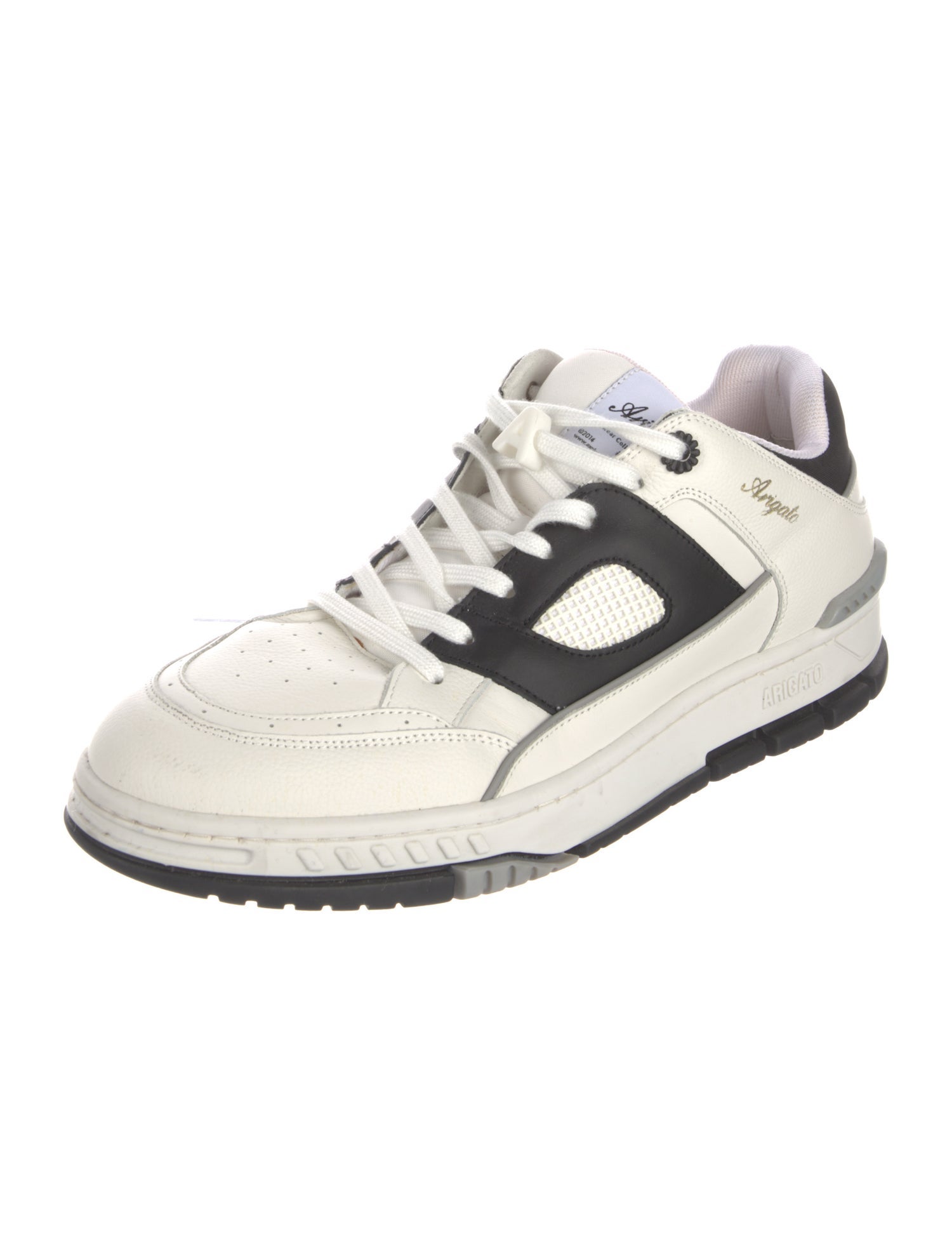 Axel Arigato Leather Colorblock Pattern Sneakers