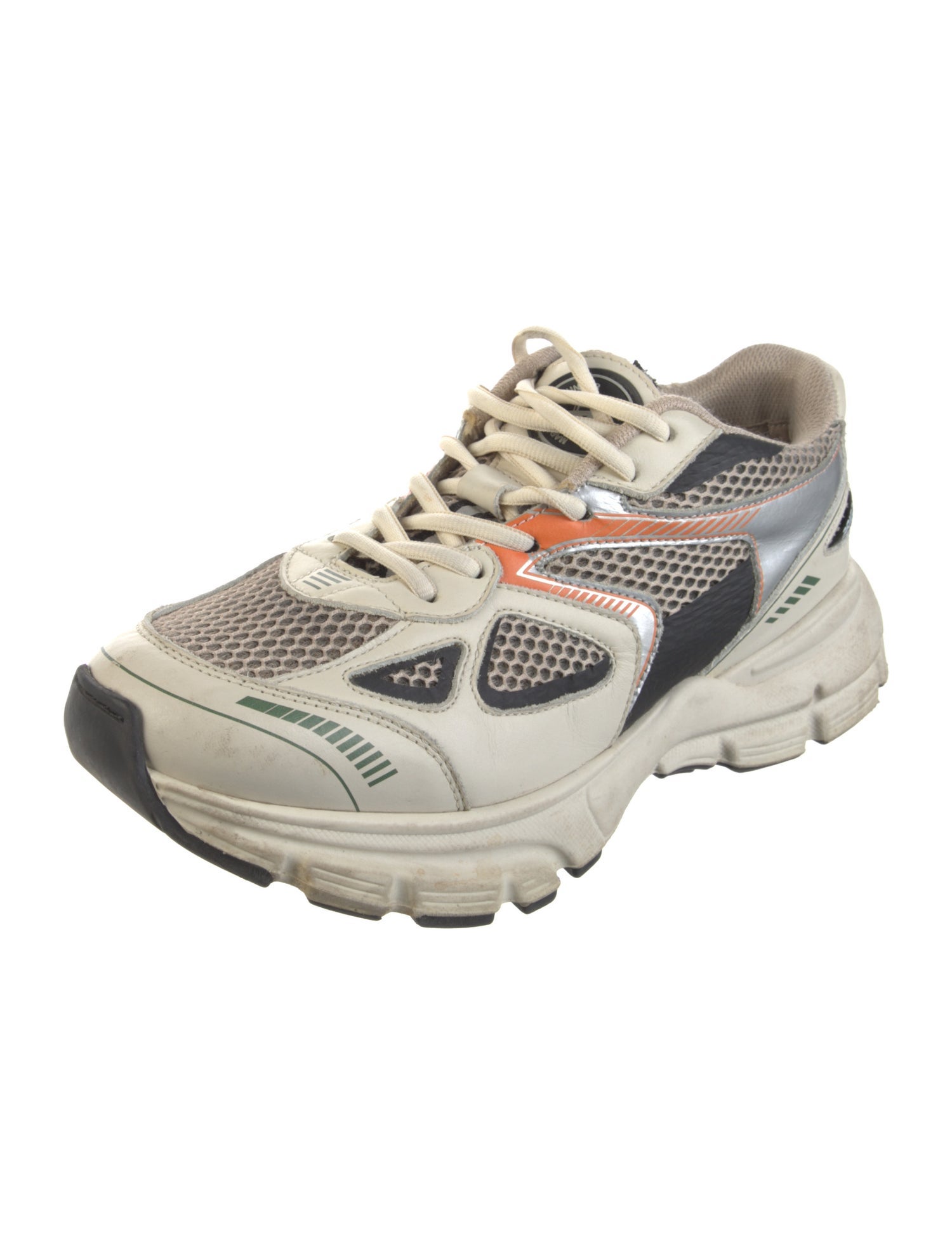 Axel Arigato Leather Colorblock Pattern Sneakers