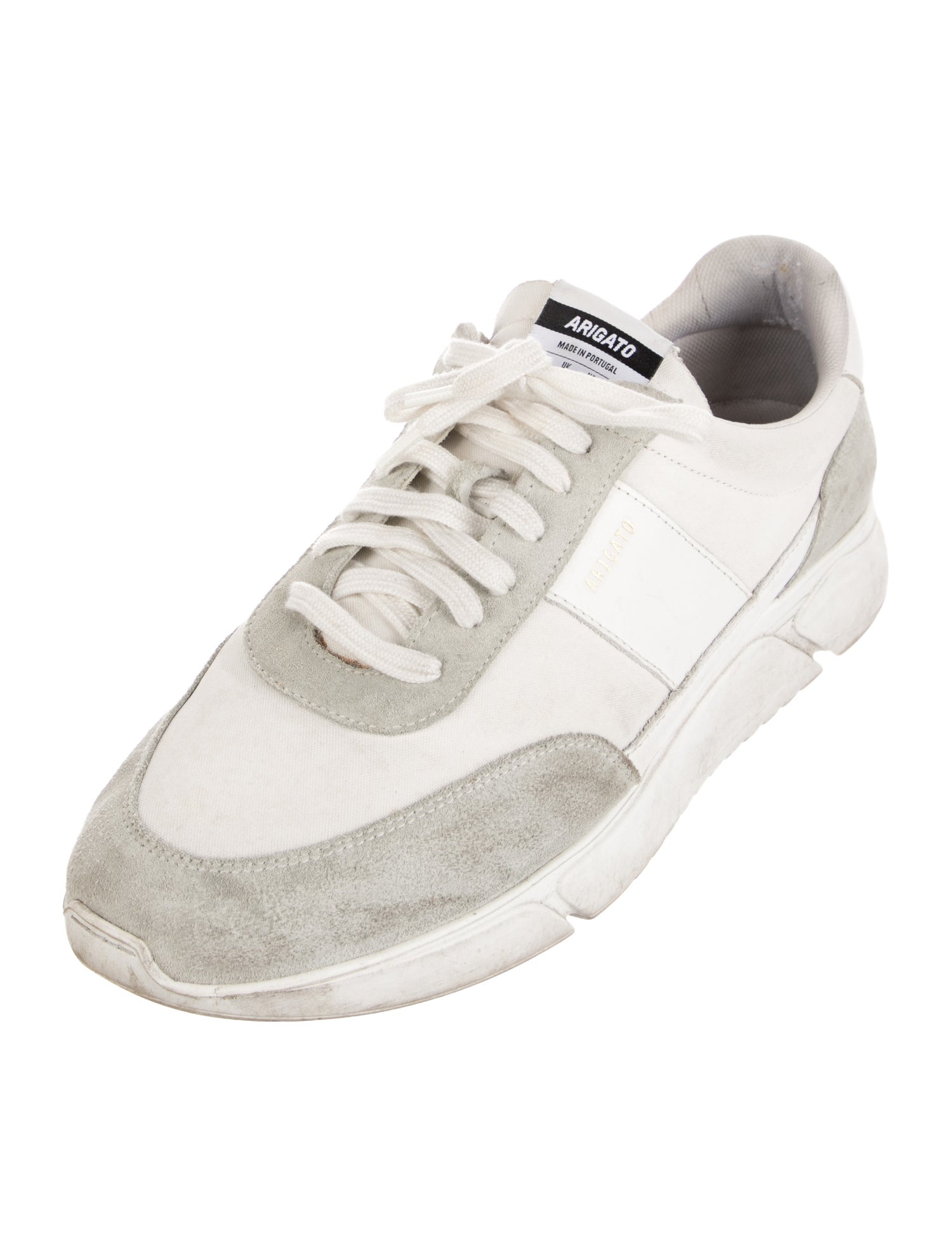 Axel Arigato Suede Colorblock Pattern Sneakers