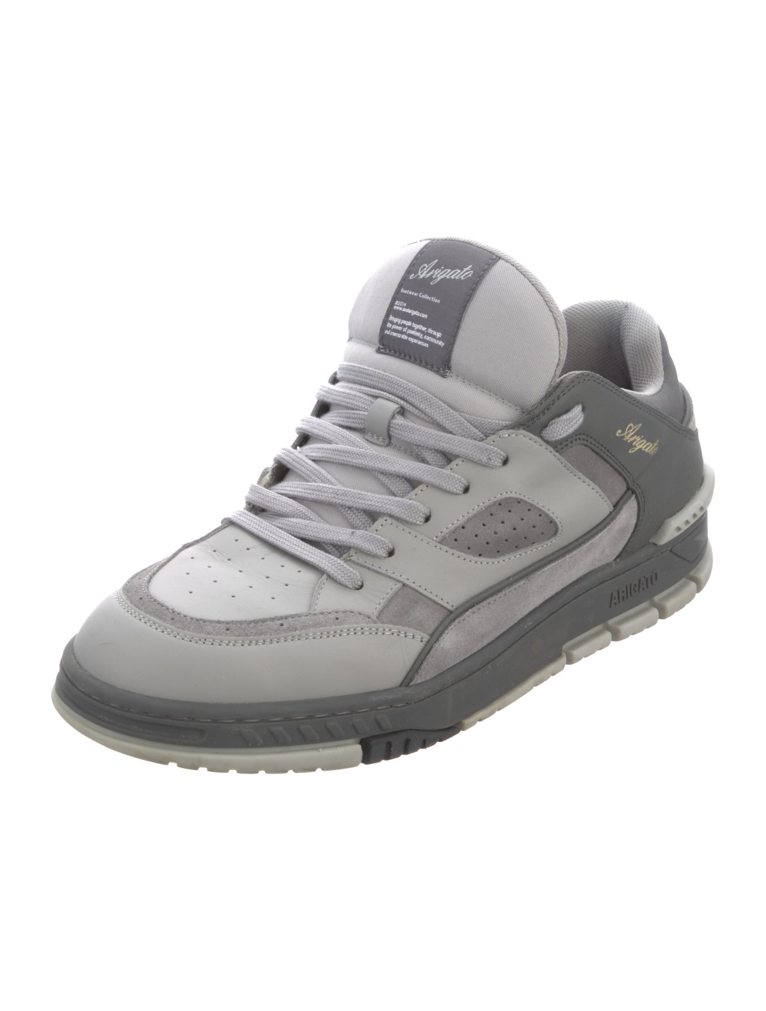 Axel Arigato Leather Colorblock Pattern Sneakers