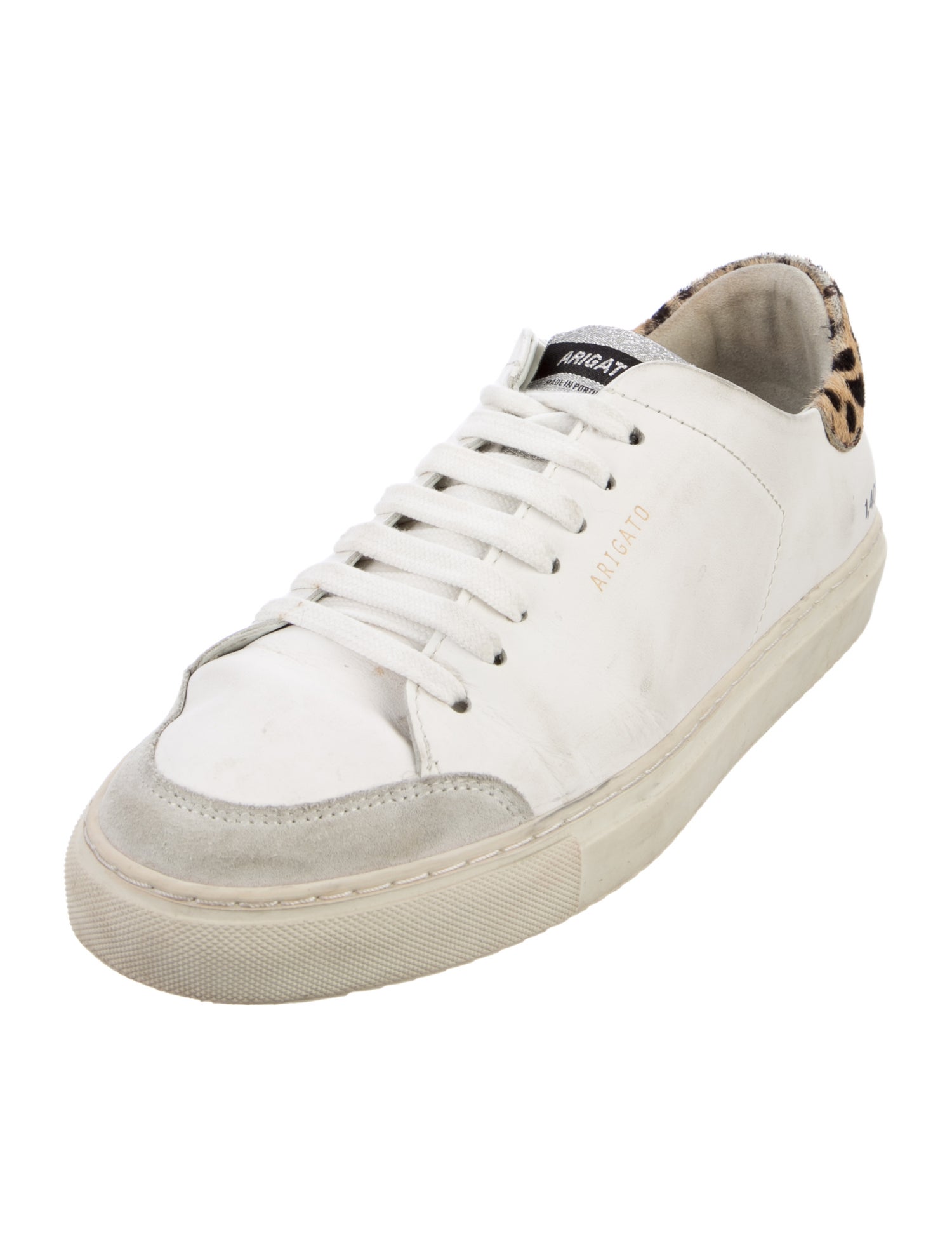 Axel Arigato Leather Animal Print Sneakers