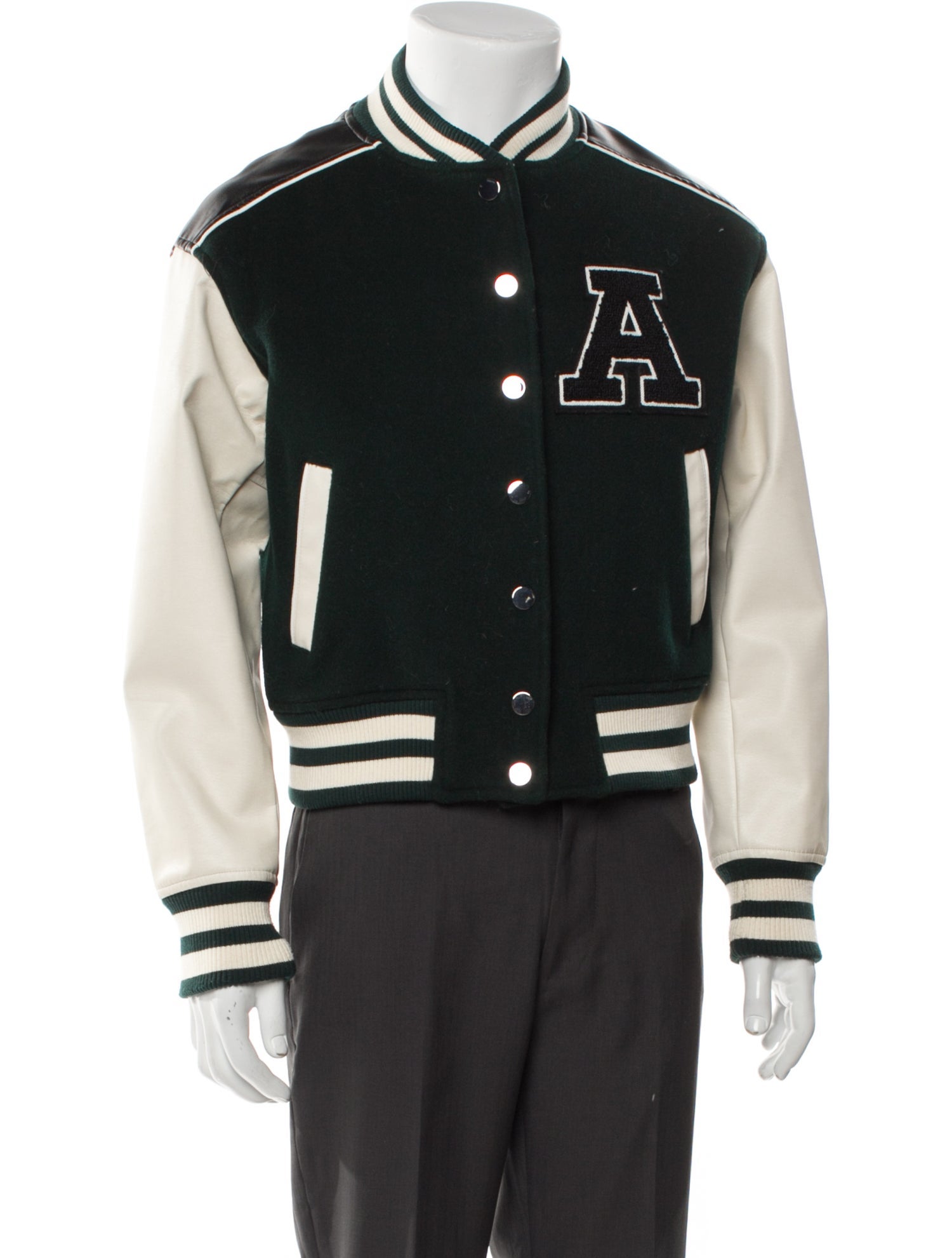Axel Arigato Wool Striped Varsity Jacket