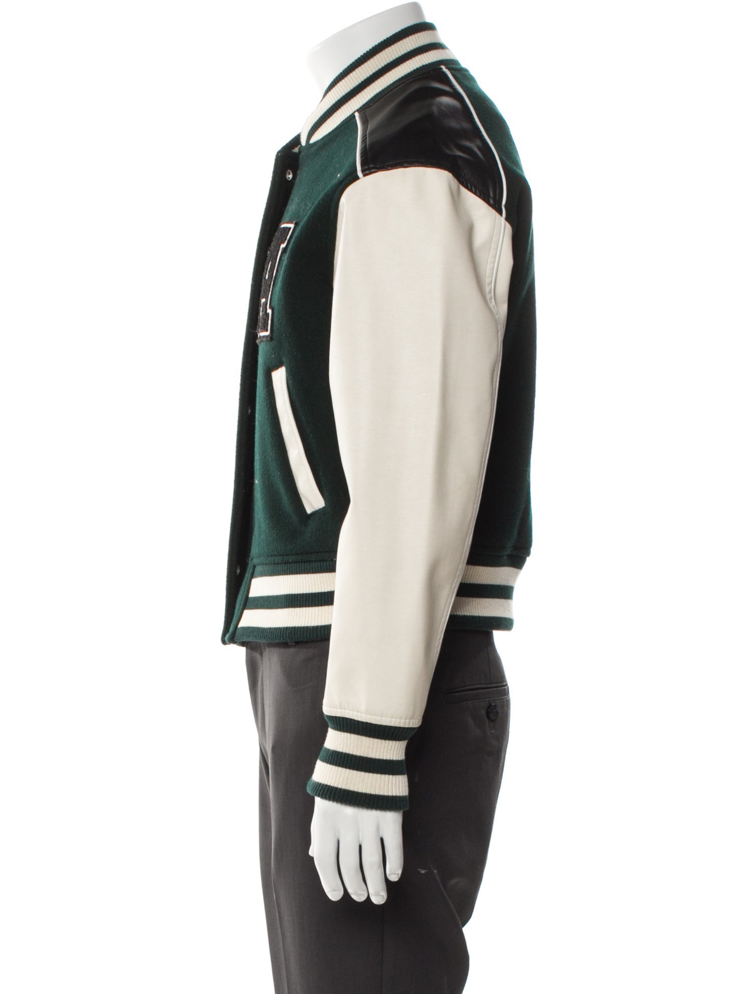 Axel Arigato Wool Striped Varsity Jacket