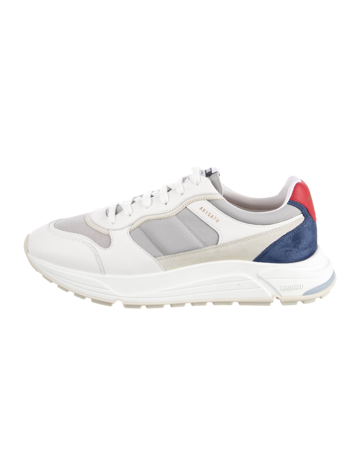 Axel Arigato Leather Colorblock Pattern Athletic Sneakers