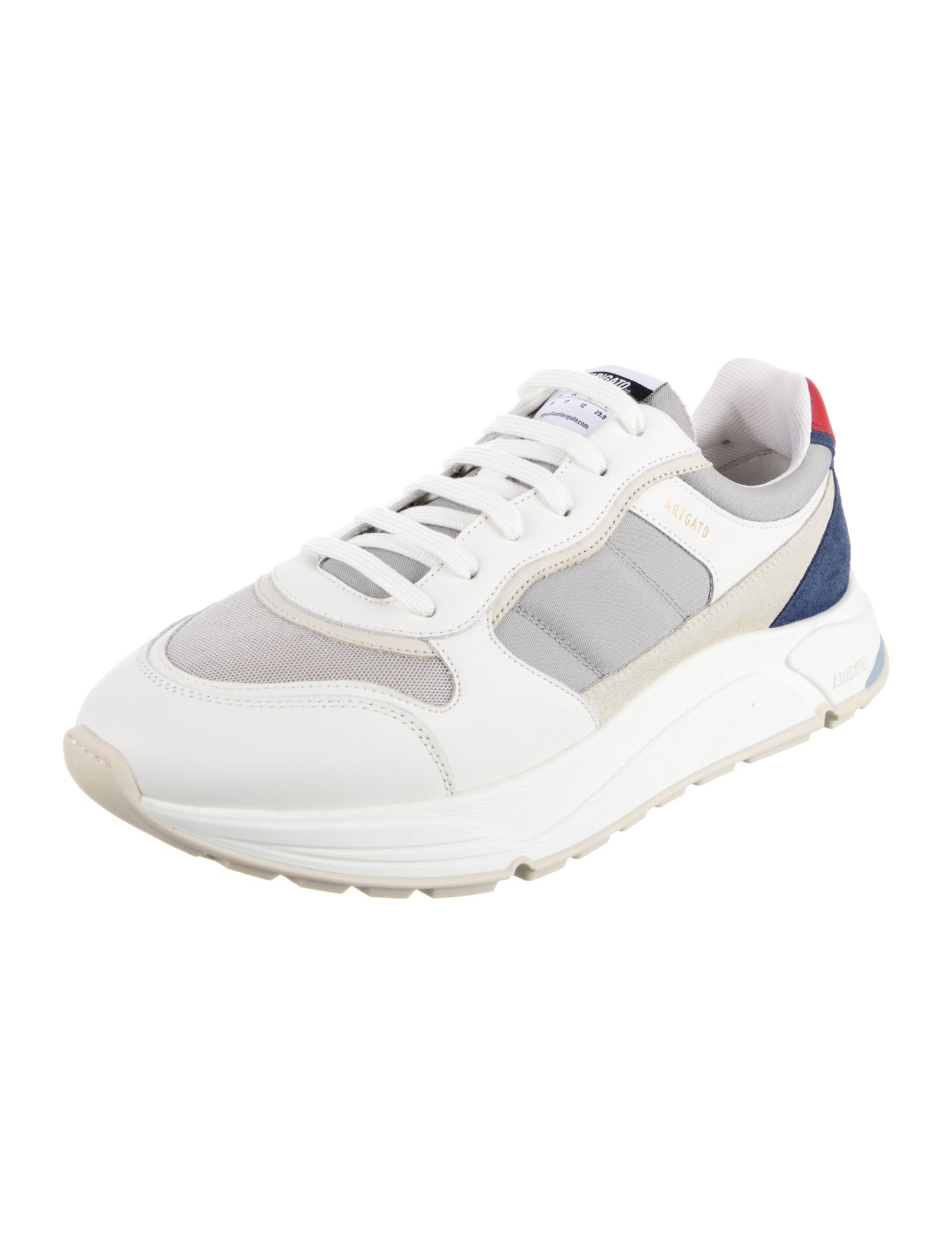 Axel Arigato Leather Colorblock Pattern Athletic Sneakers