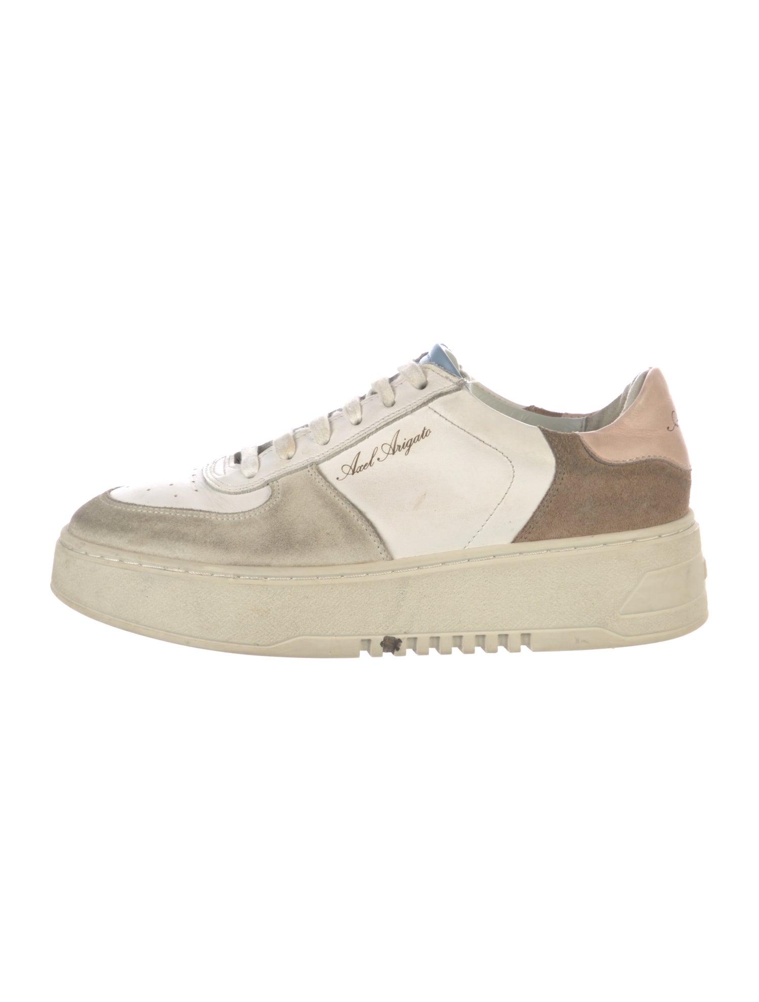 Axel Arigato Suede Colorblock Pattern Sneakers