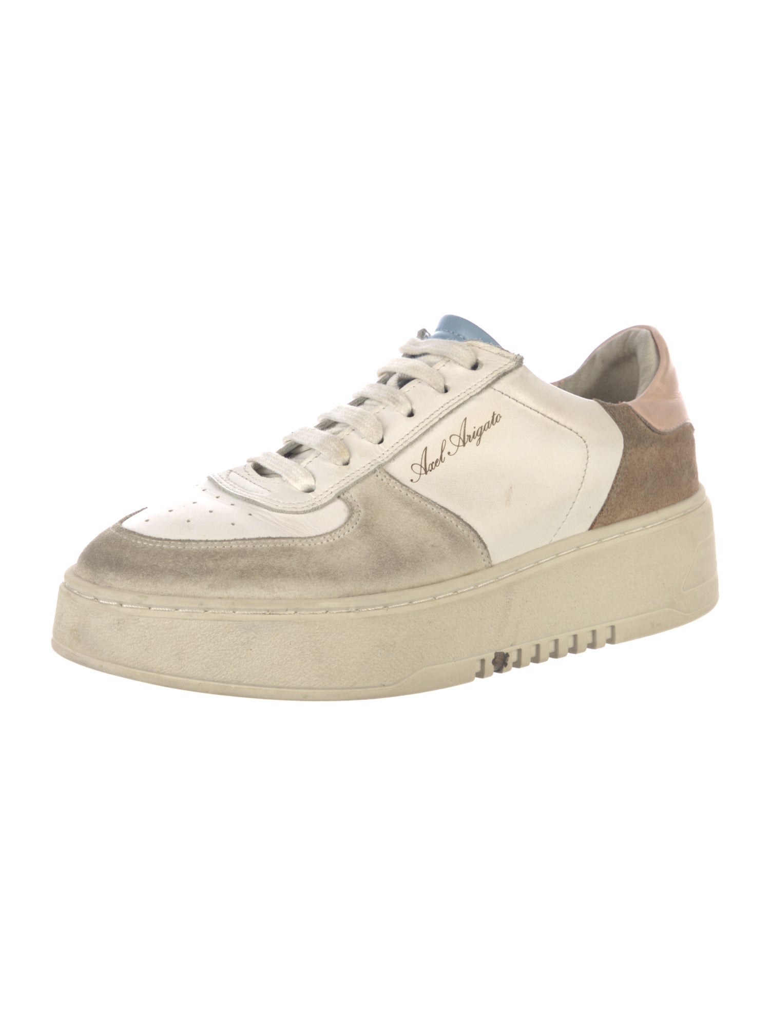Axel Arigato Suede Colorblock Pattern Sneakers