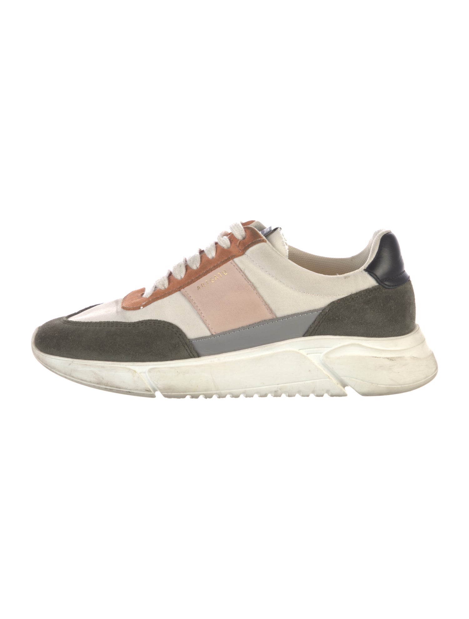 Axel Arigato Suede Colorblock Pattern Sneakers