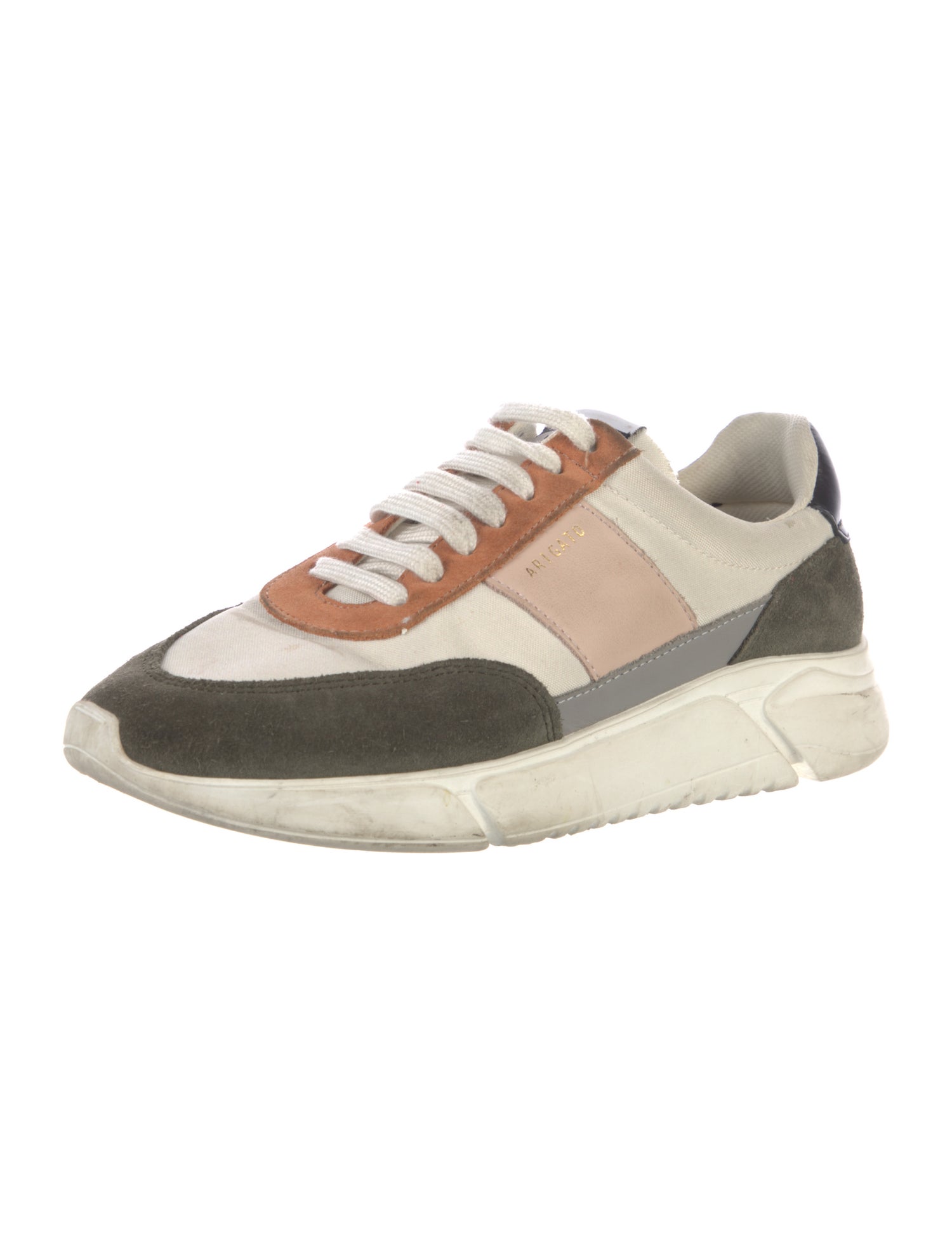 Axel Arigato Suede Colorblock Pattern Sneakers