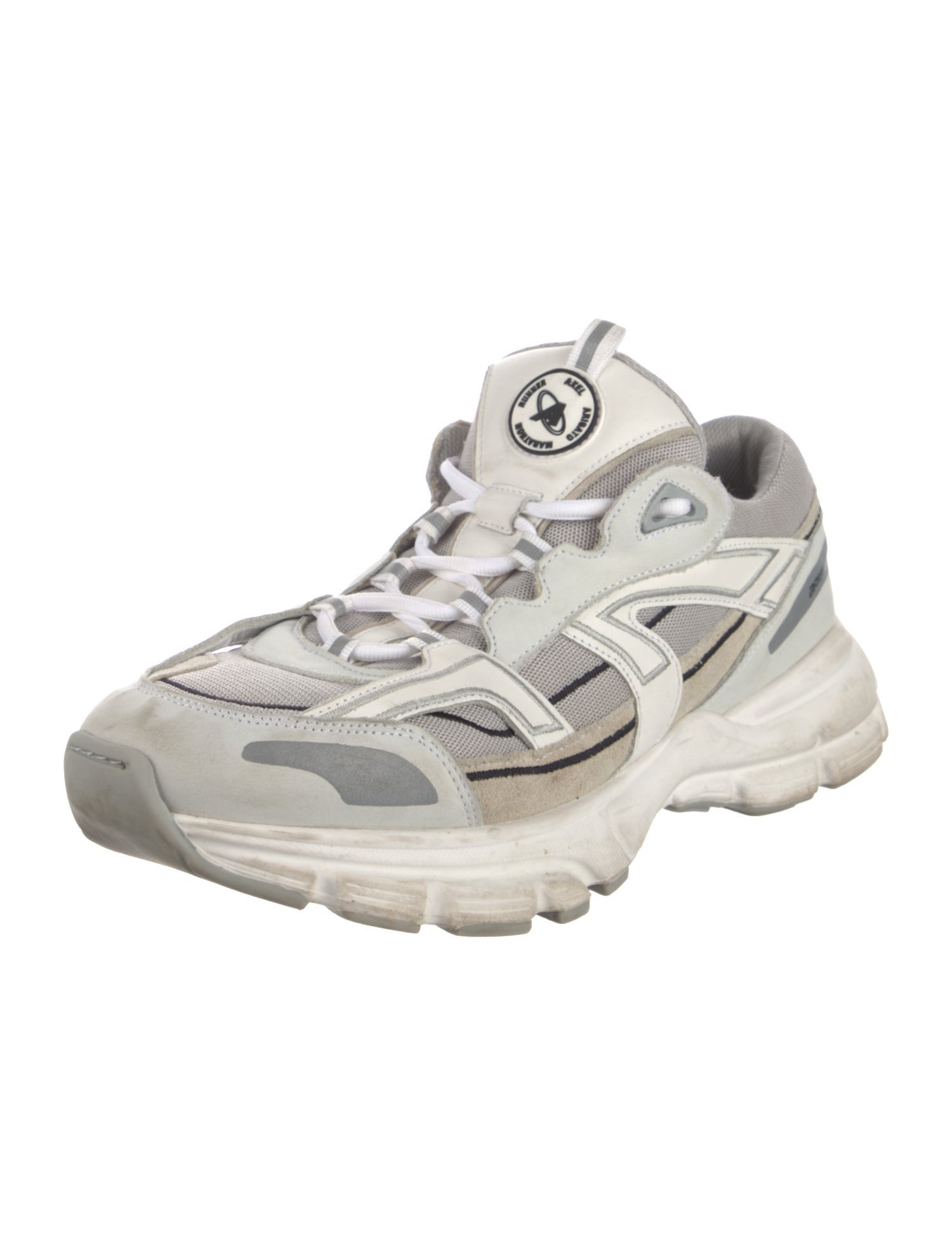 Axel Arigato Leather Leather Trim Embellishment Chunky Sneakers
