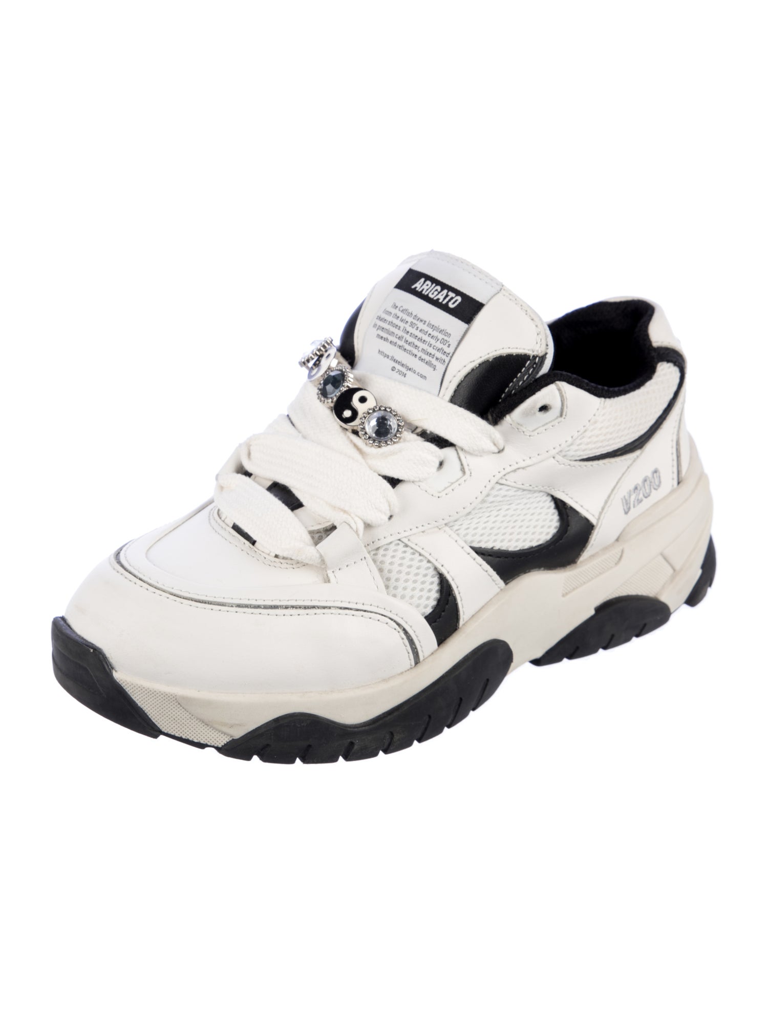 Axel Arigato Leather Colorblock Pattern Sneakers