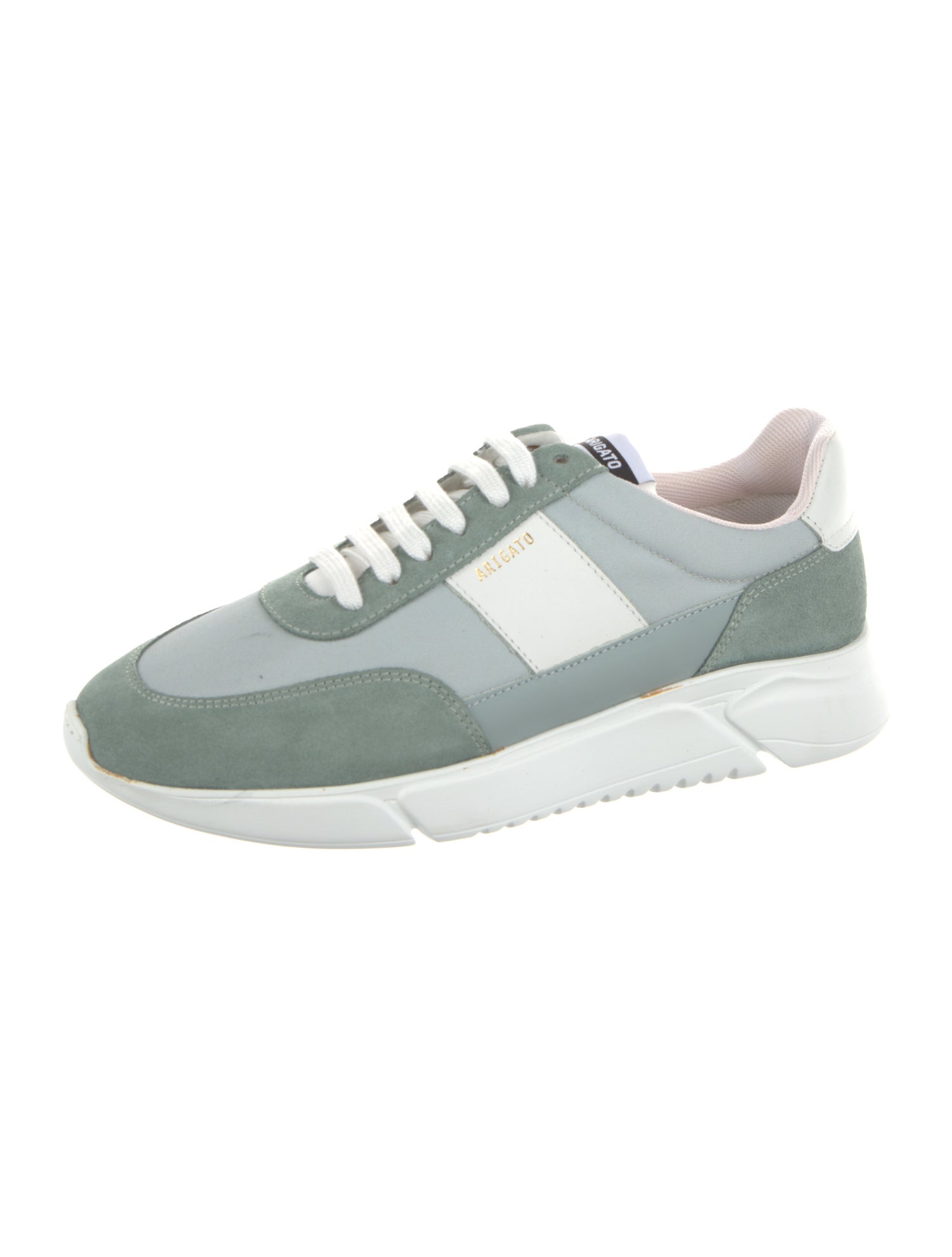 Axel Arigato Leather Colorblock Pattern Sneakers
