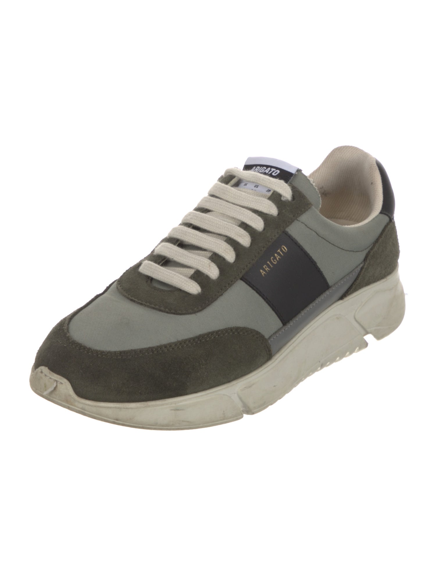 Axel Arigato Suede Colorblock Pattern Sneakers