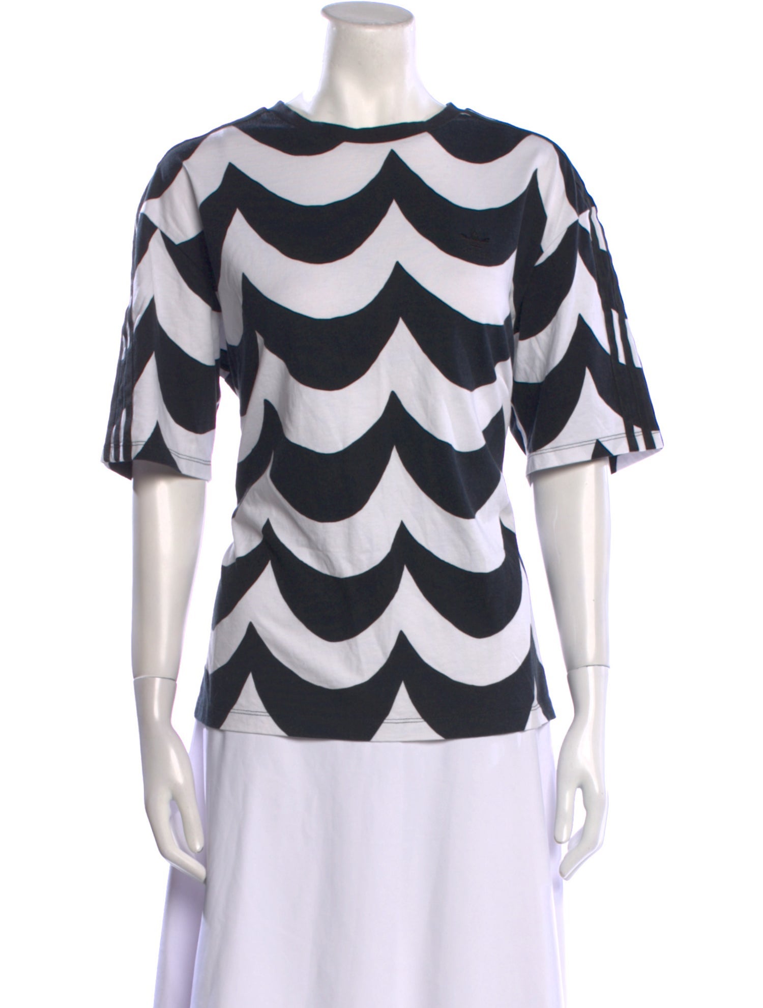 Adidas x Marimekko Striped Crew Neck T-Shirt