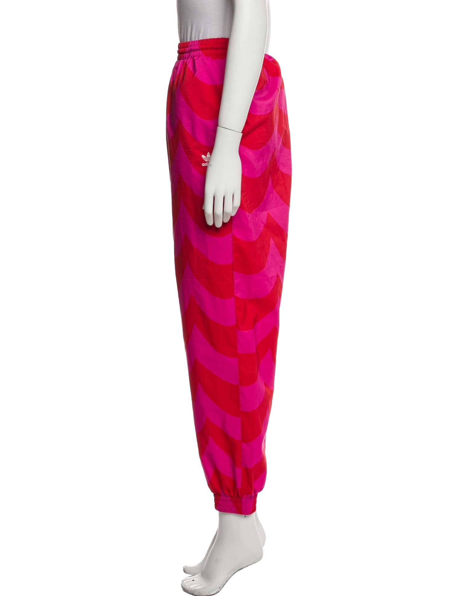 Adidas x Marimekko Striped Embroidered Accent Sweatpants